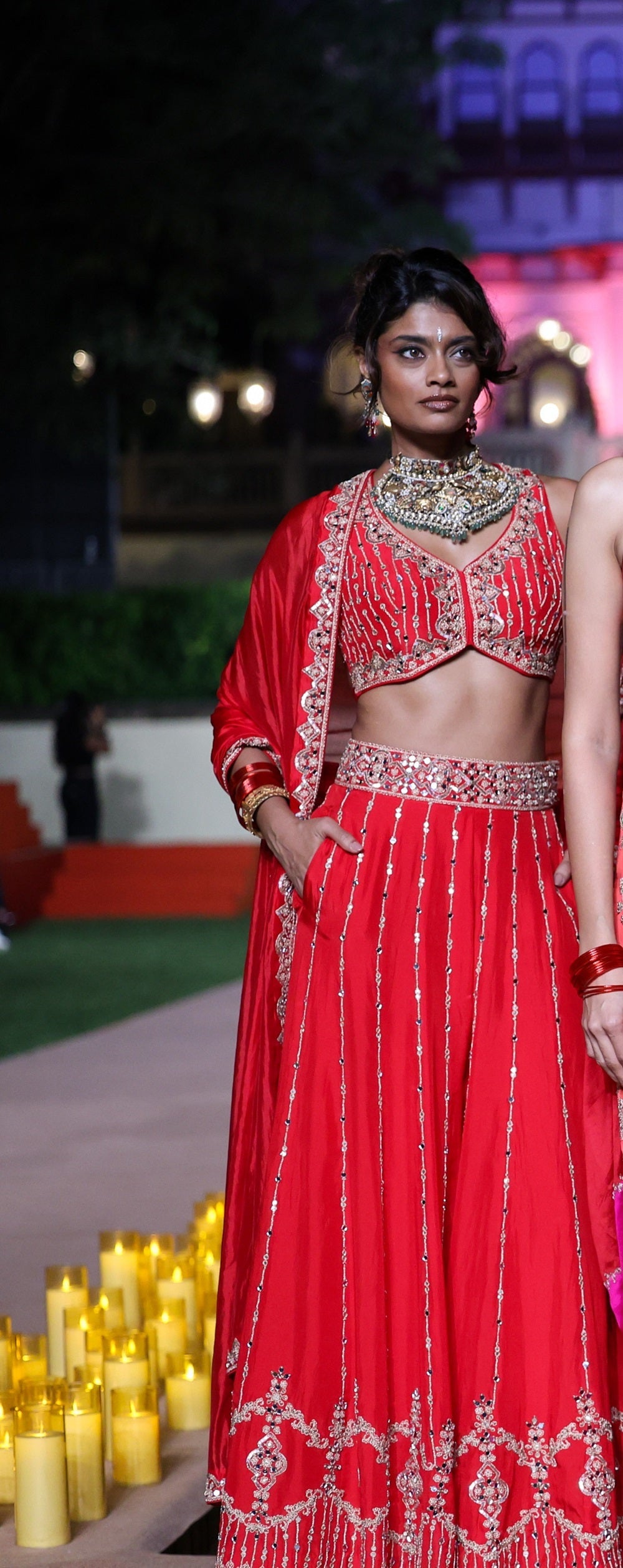 Surkh Laal Sharara Set