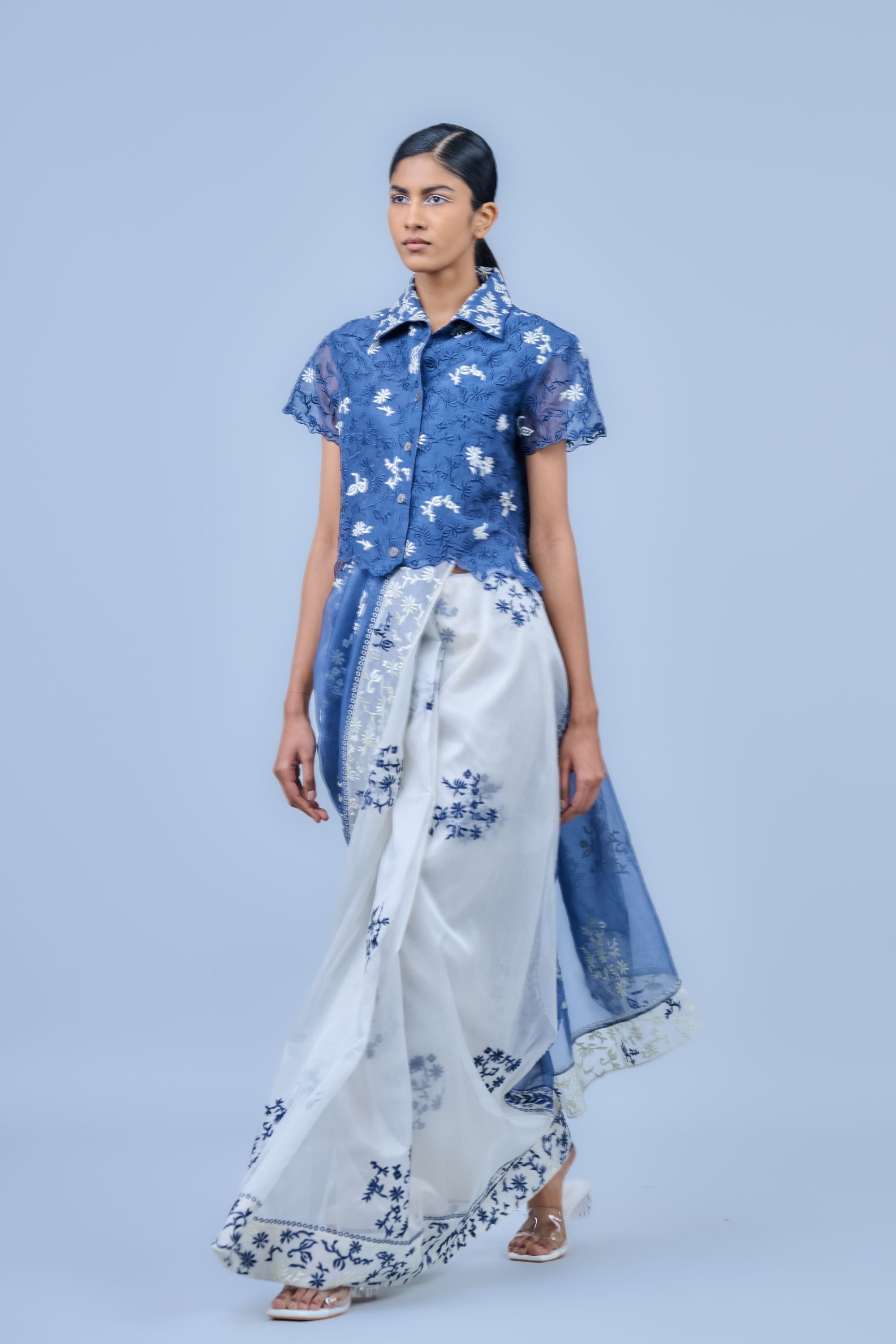 Space Ec Silk Organza Sari