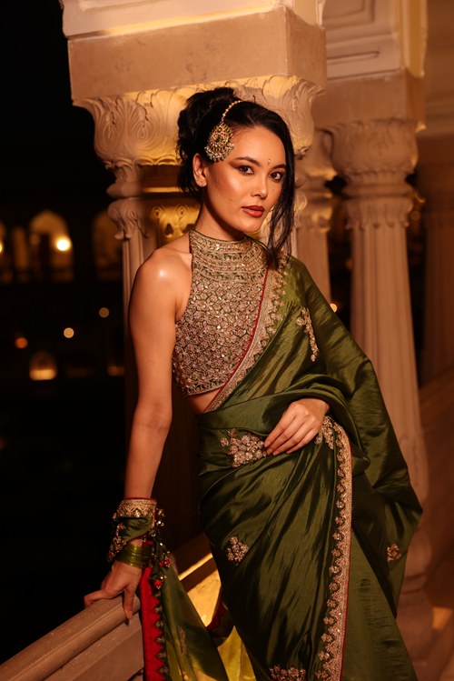 Kaccha Aam Saree Set