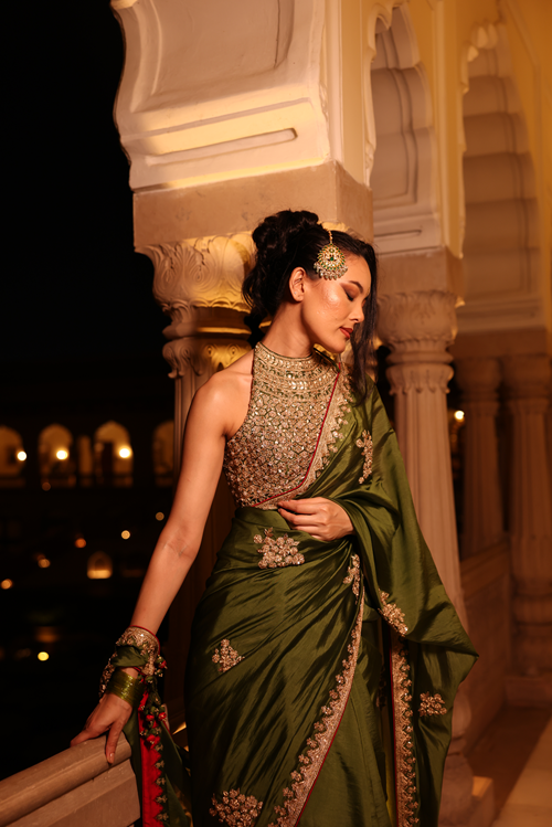 Kaccha Aam Saree Set