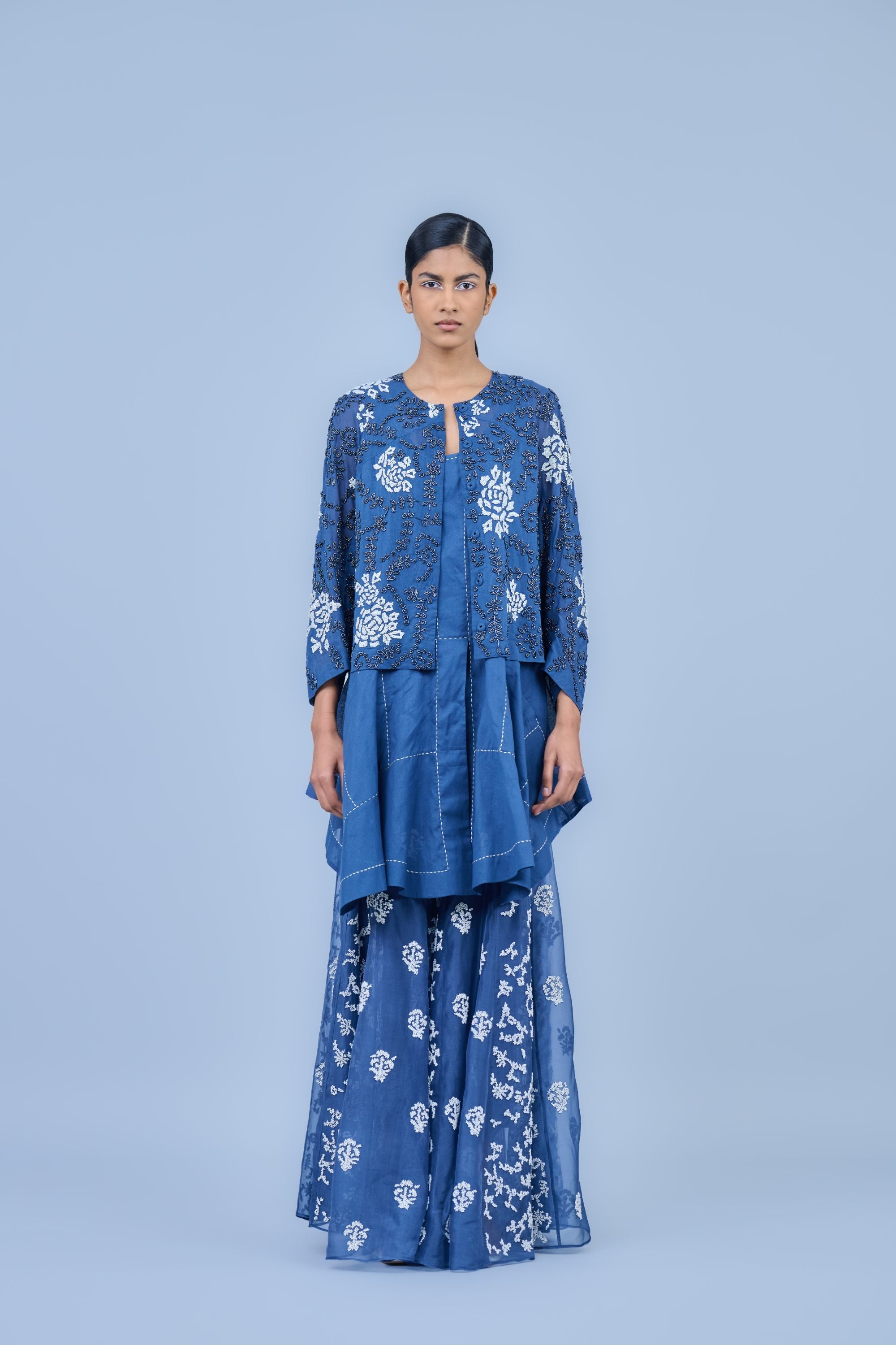 Space Ec Silk Organza Sharara