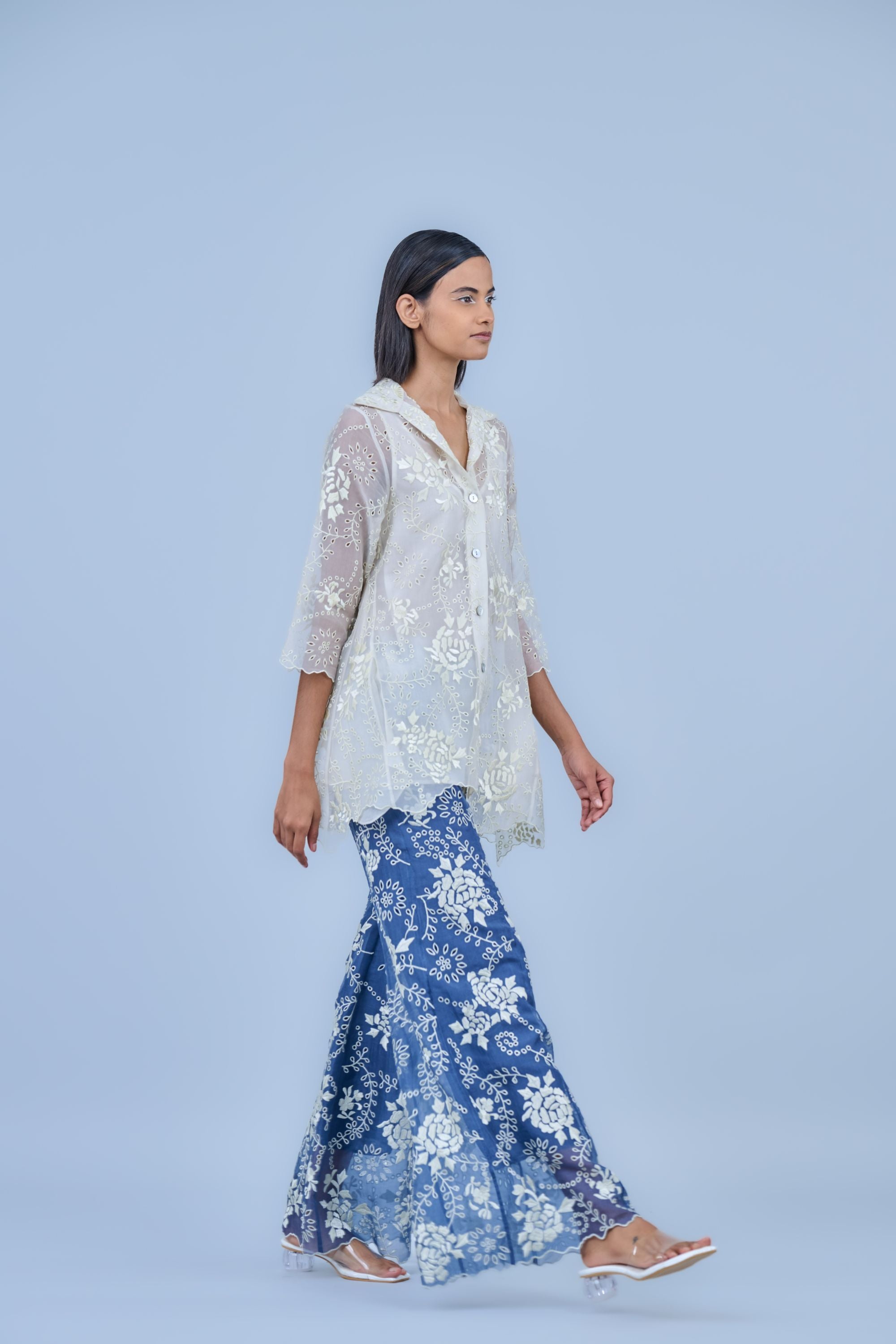 Space Ec Silk Organza Palazzo