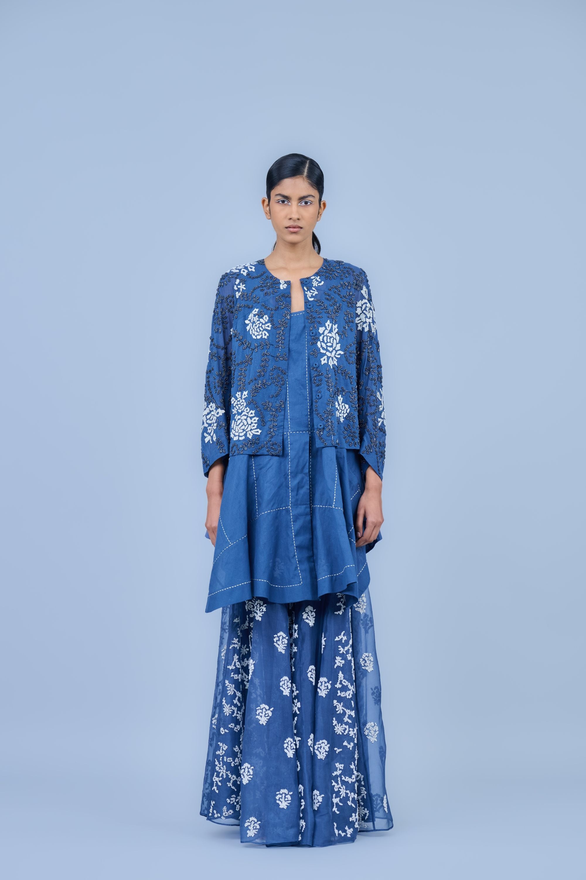 Space Ec Silk Organza Sharara