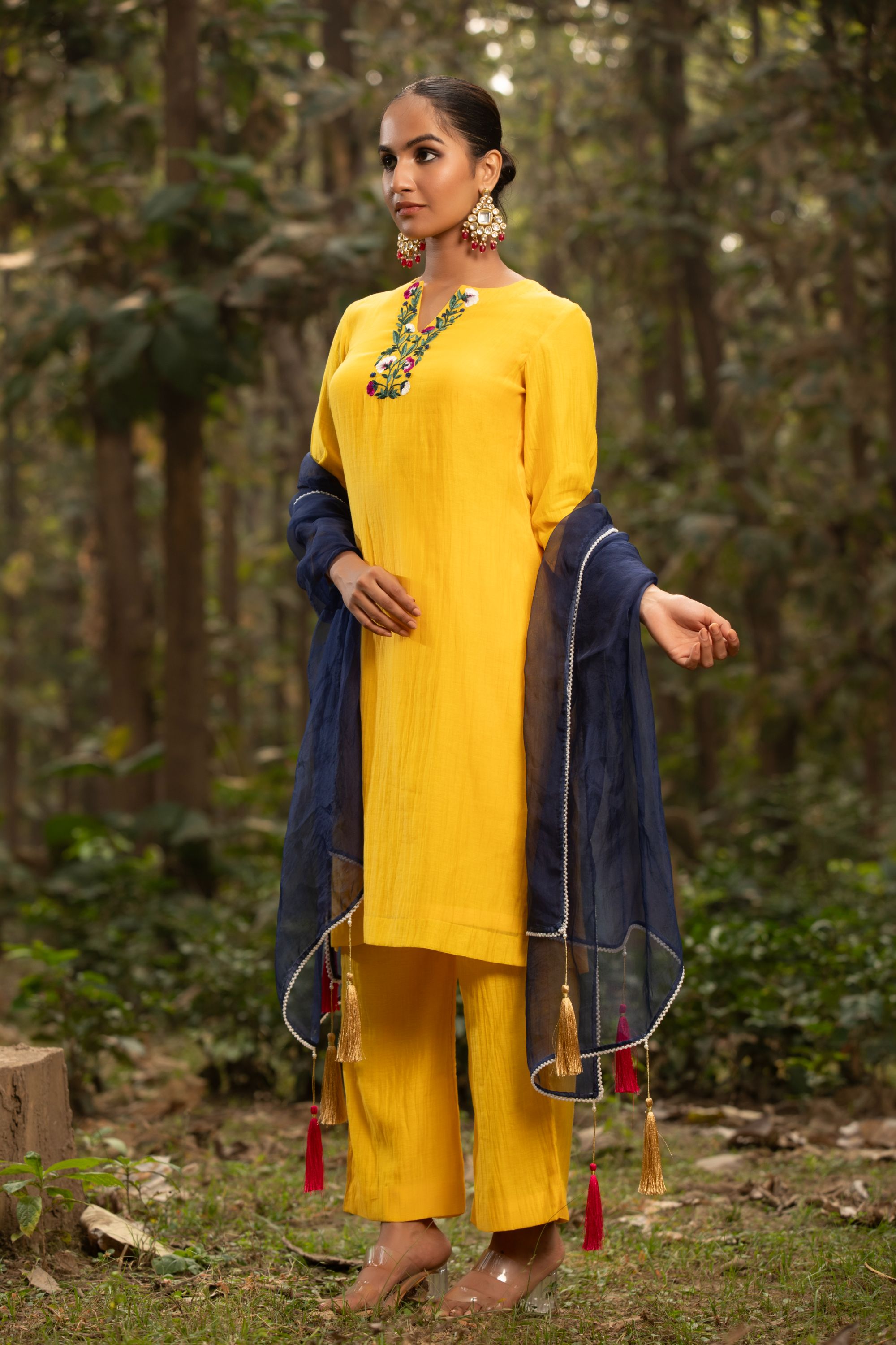 Old gold tunic set