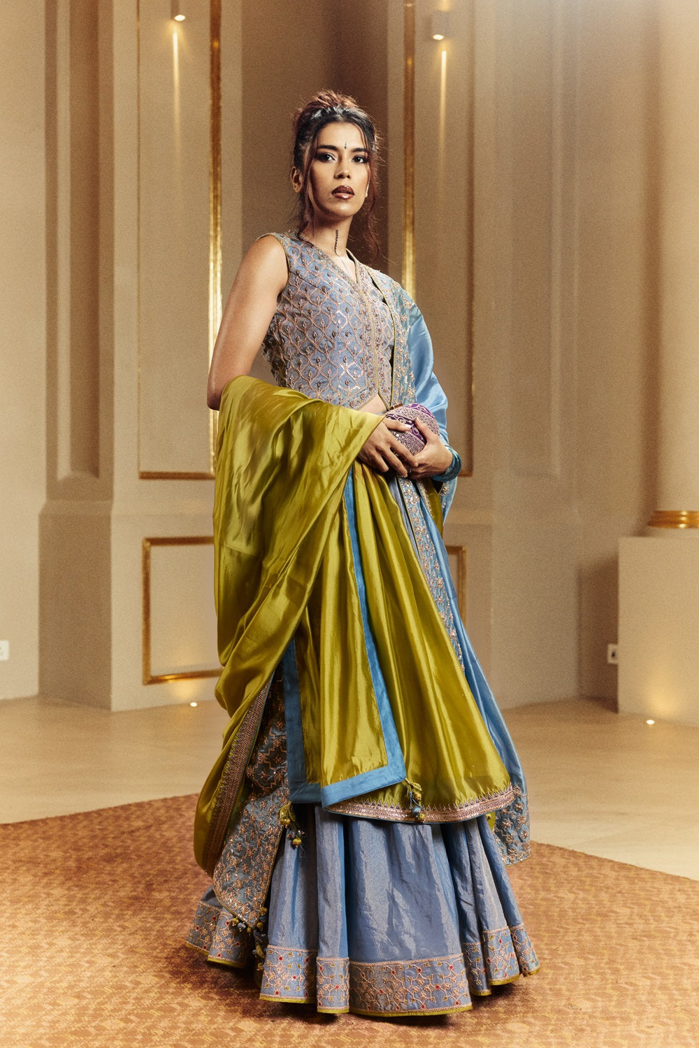 Waistcoat Lehenga Set