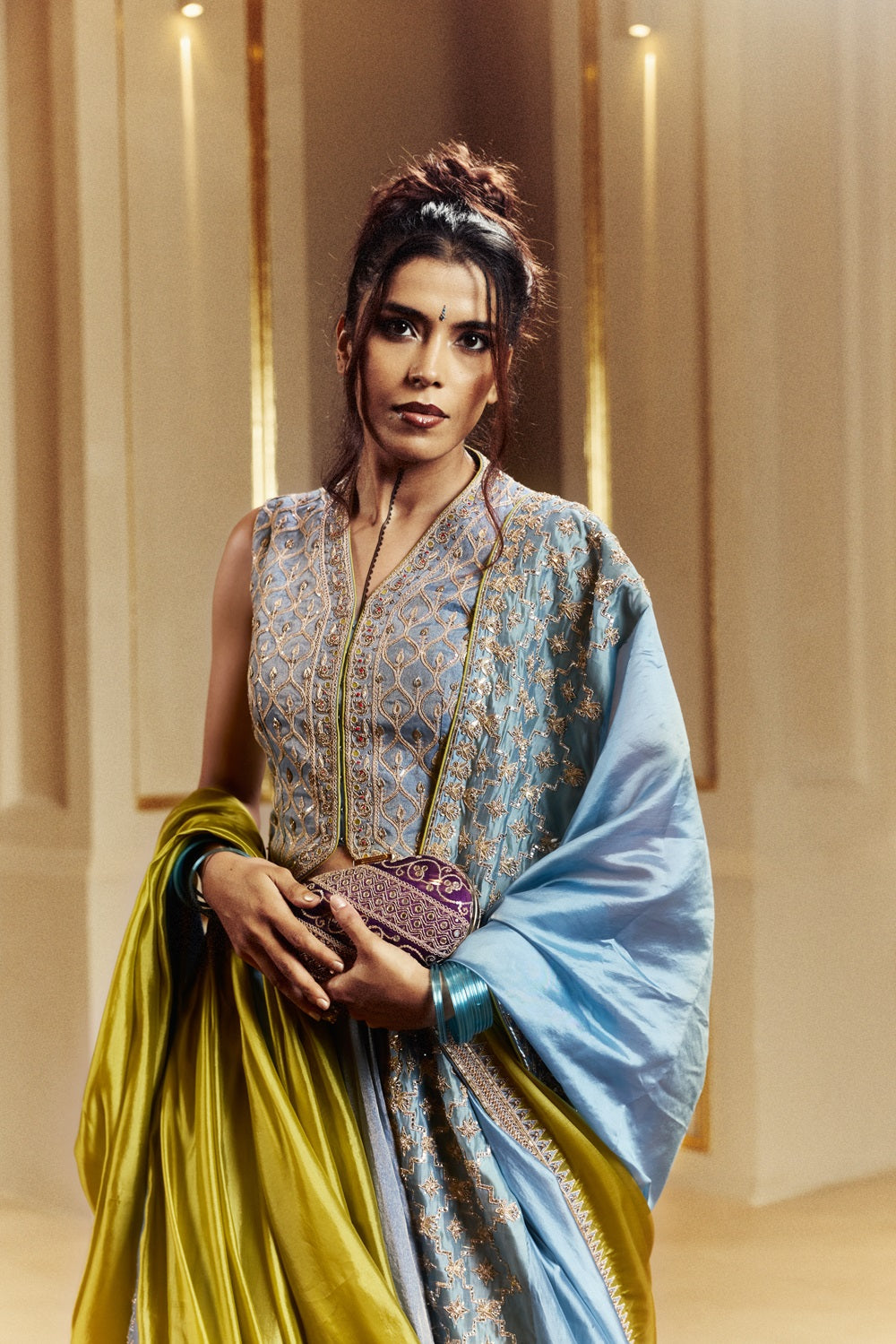 Waistcoat Lehenga Set