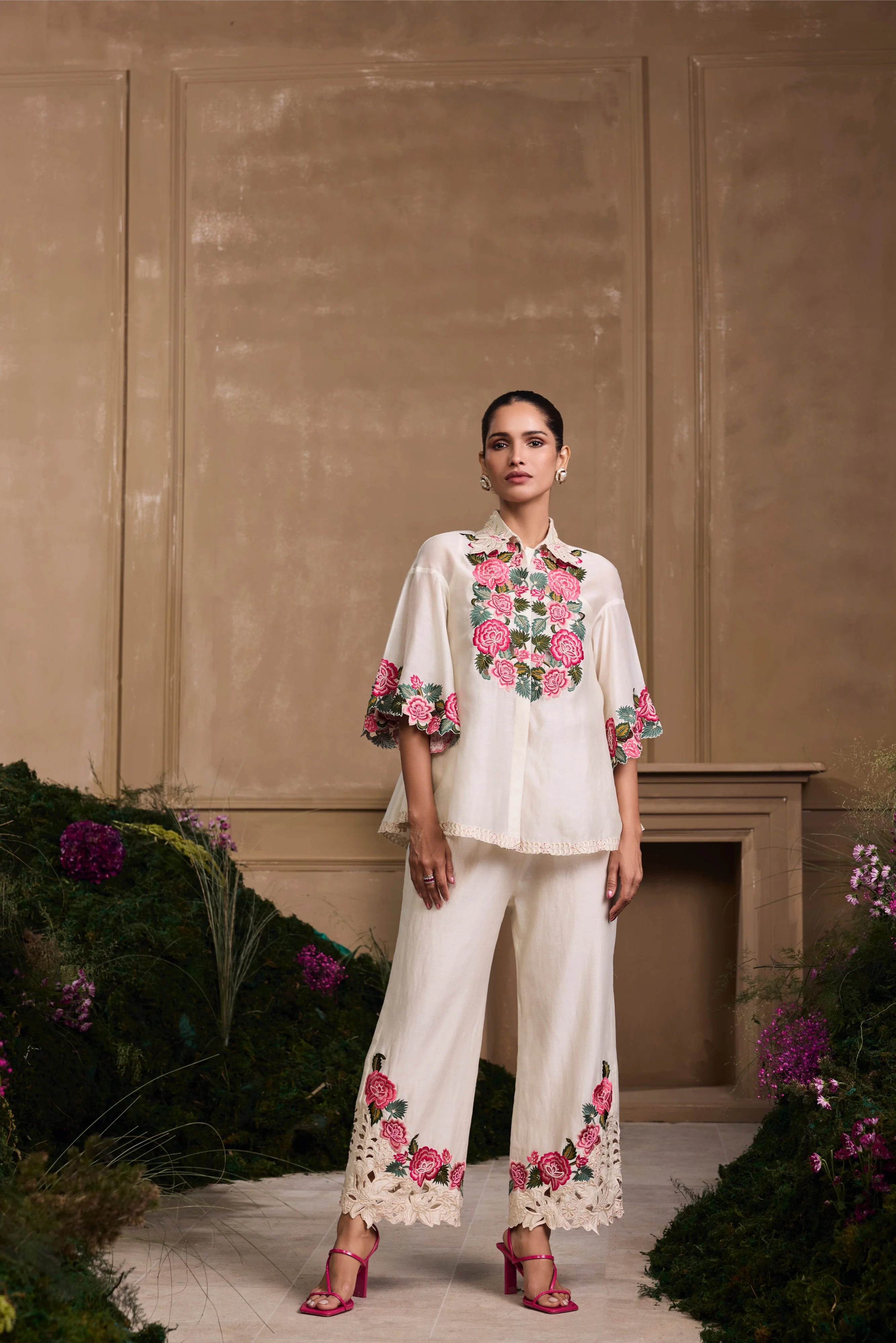 IVORY ROSE SHIRT & PANTS