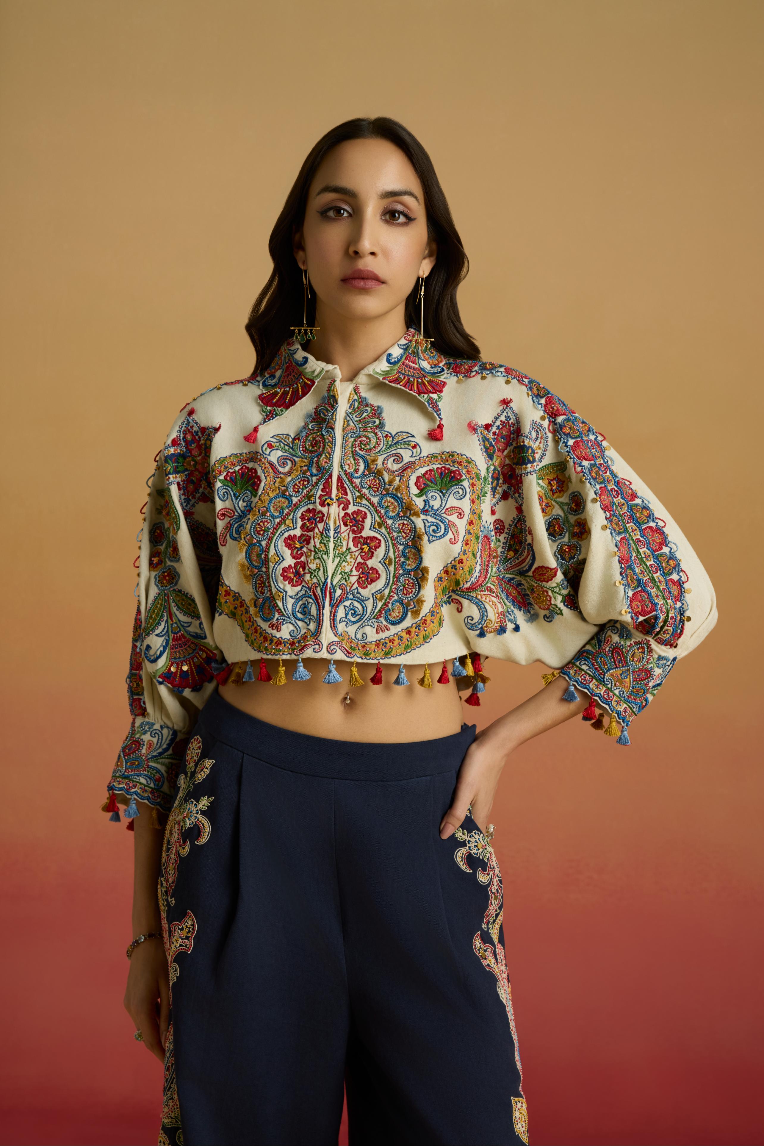 IVORY KIMONO BOLERO JACKET