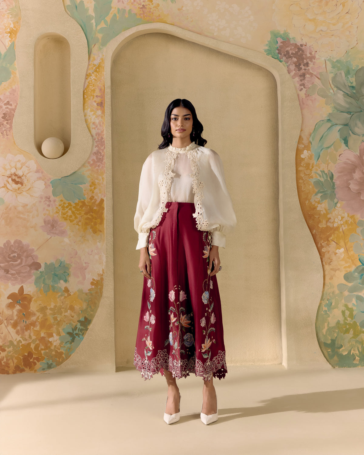 Ivory Cutwork Top