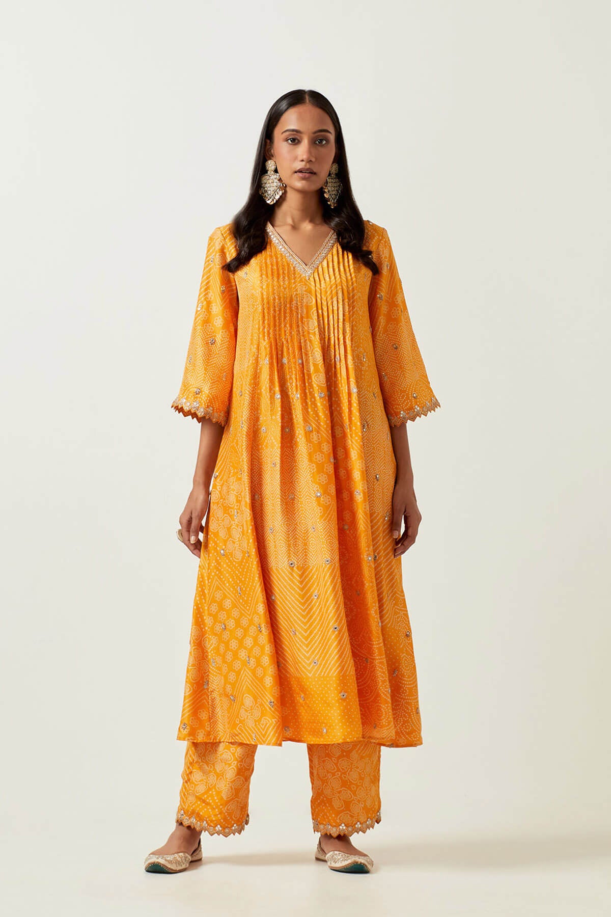 Yellow Alia Choga Set