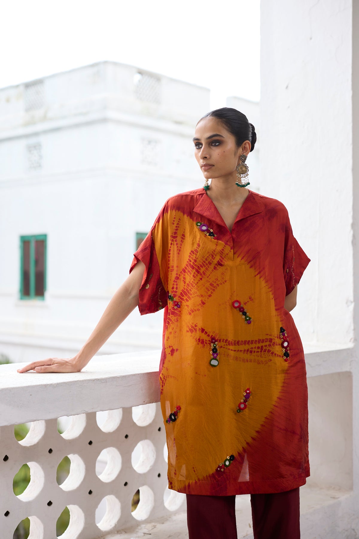 Multi Rays Tunic Set