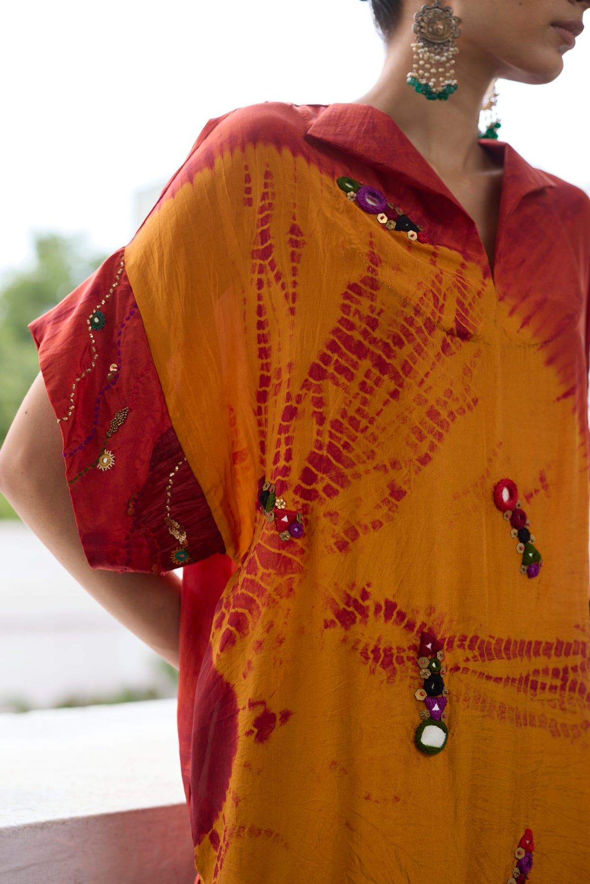 Multi Rays Tunic Set