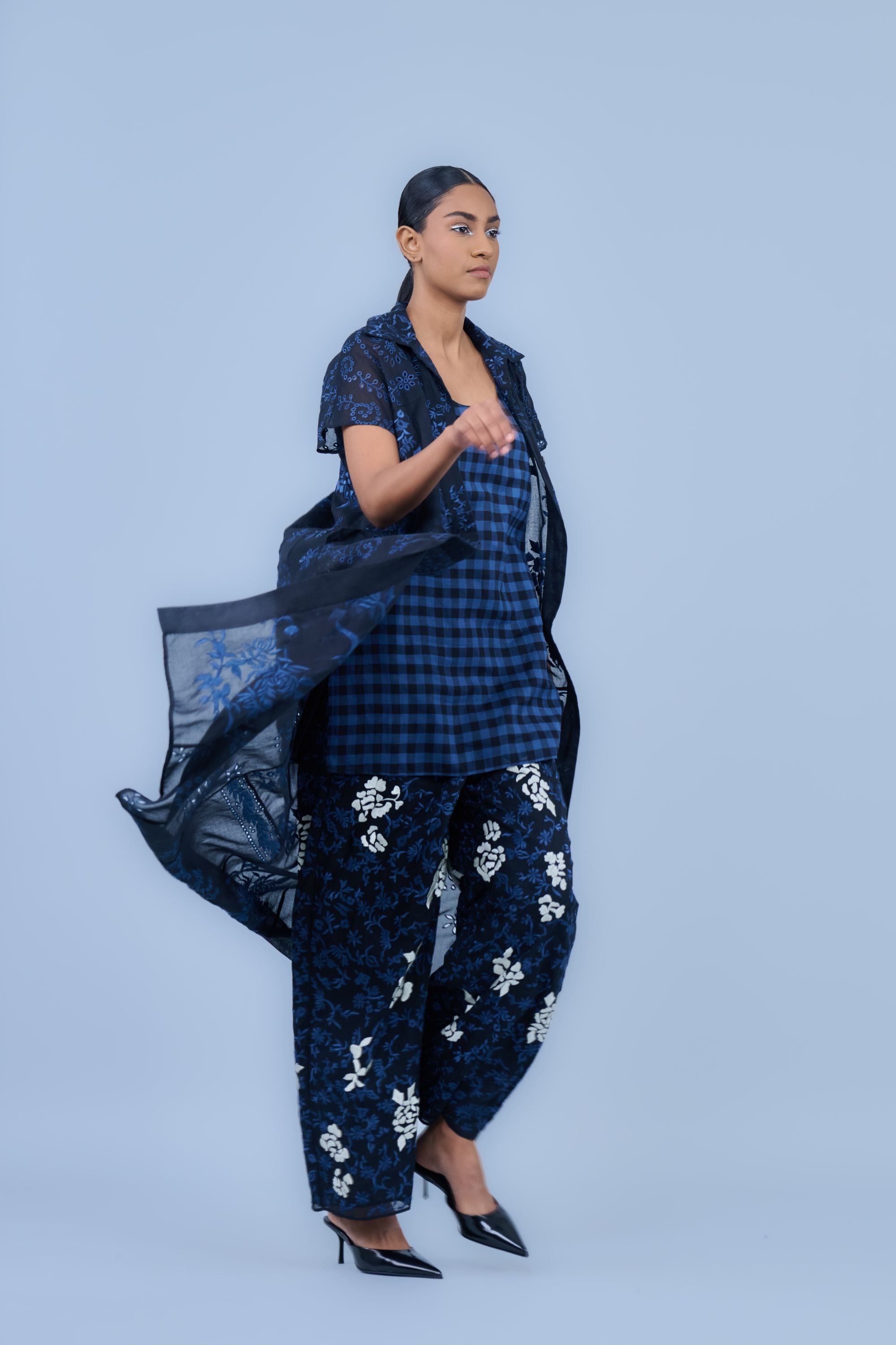 Black Spc Handloom Cotton Dress