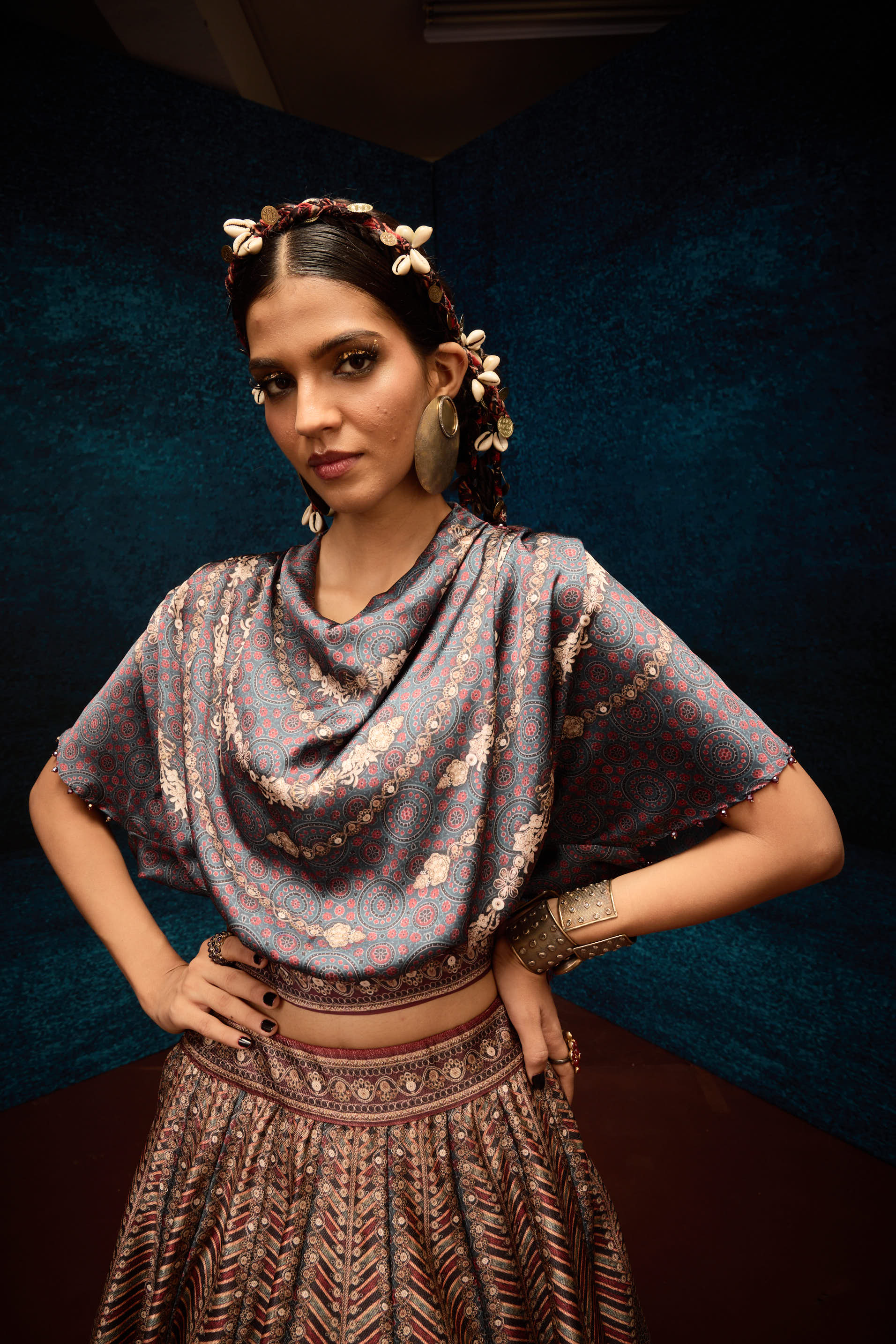 AJRAKH : VARSHA LEELA ( 2PCS SET )