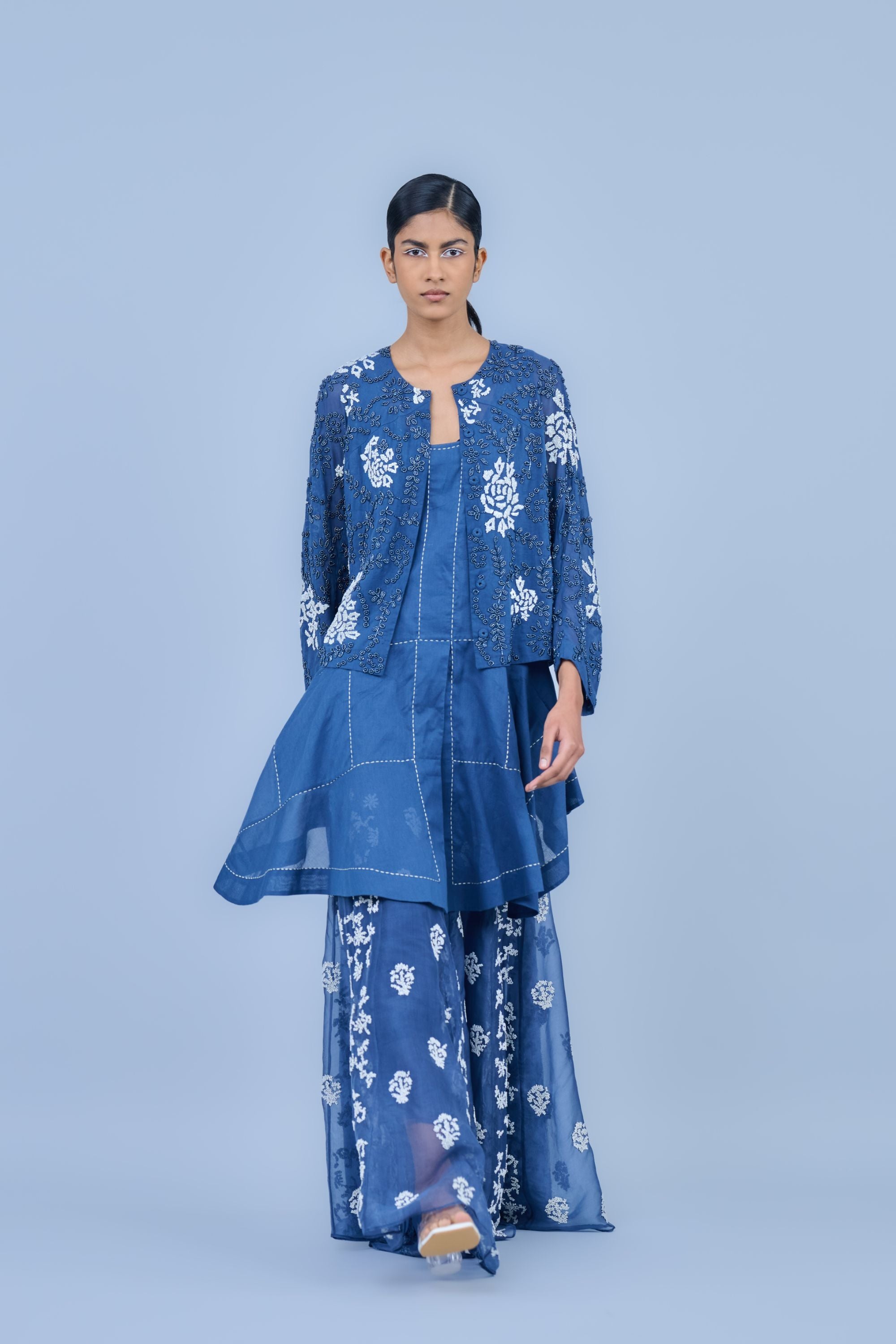 Space Ec Silk Organza Sharara