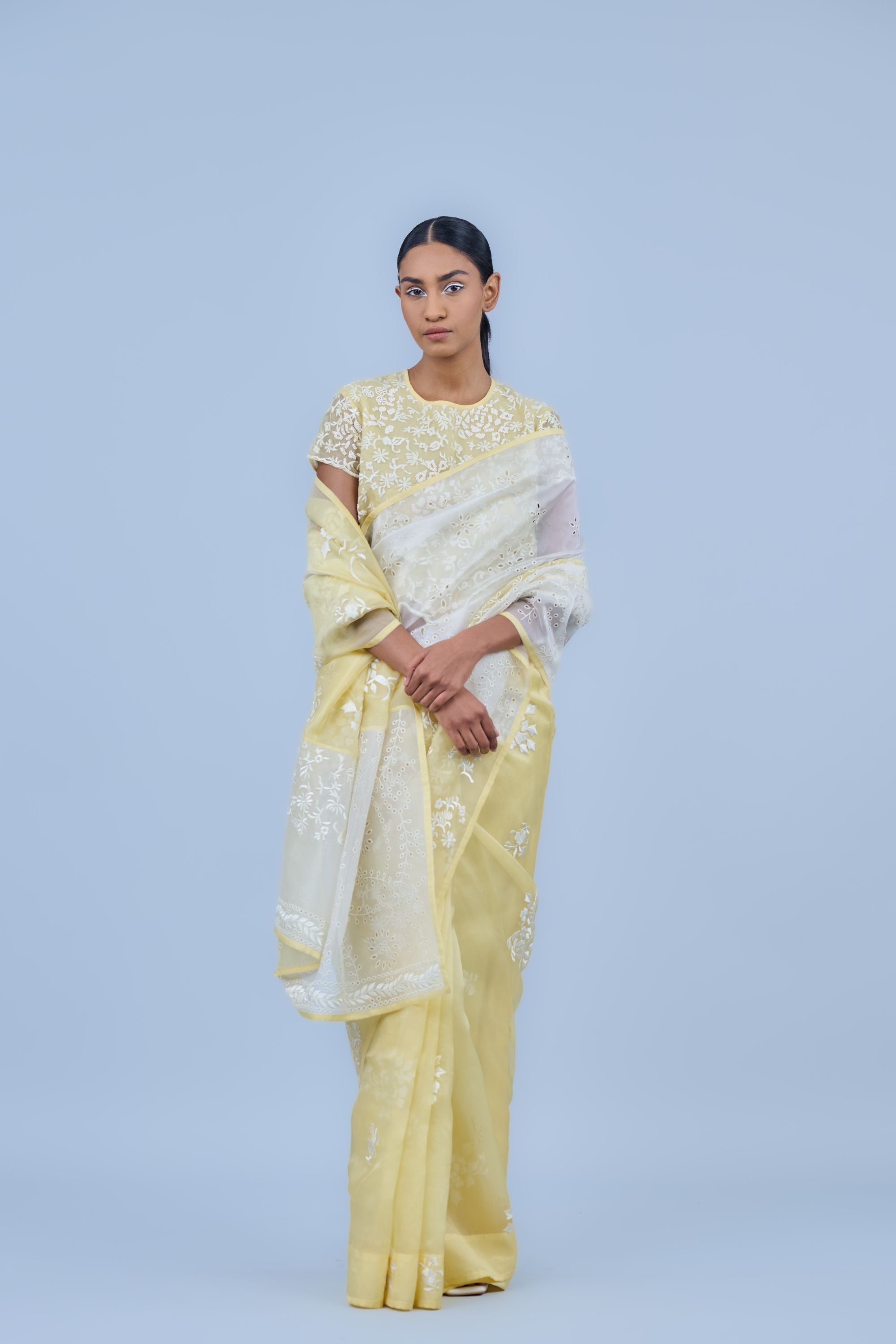 Sun Ec Silk Organza Sari