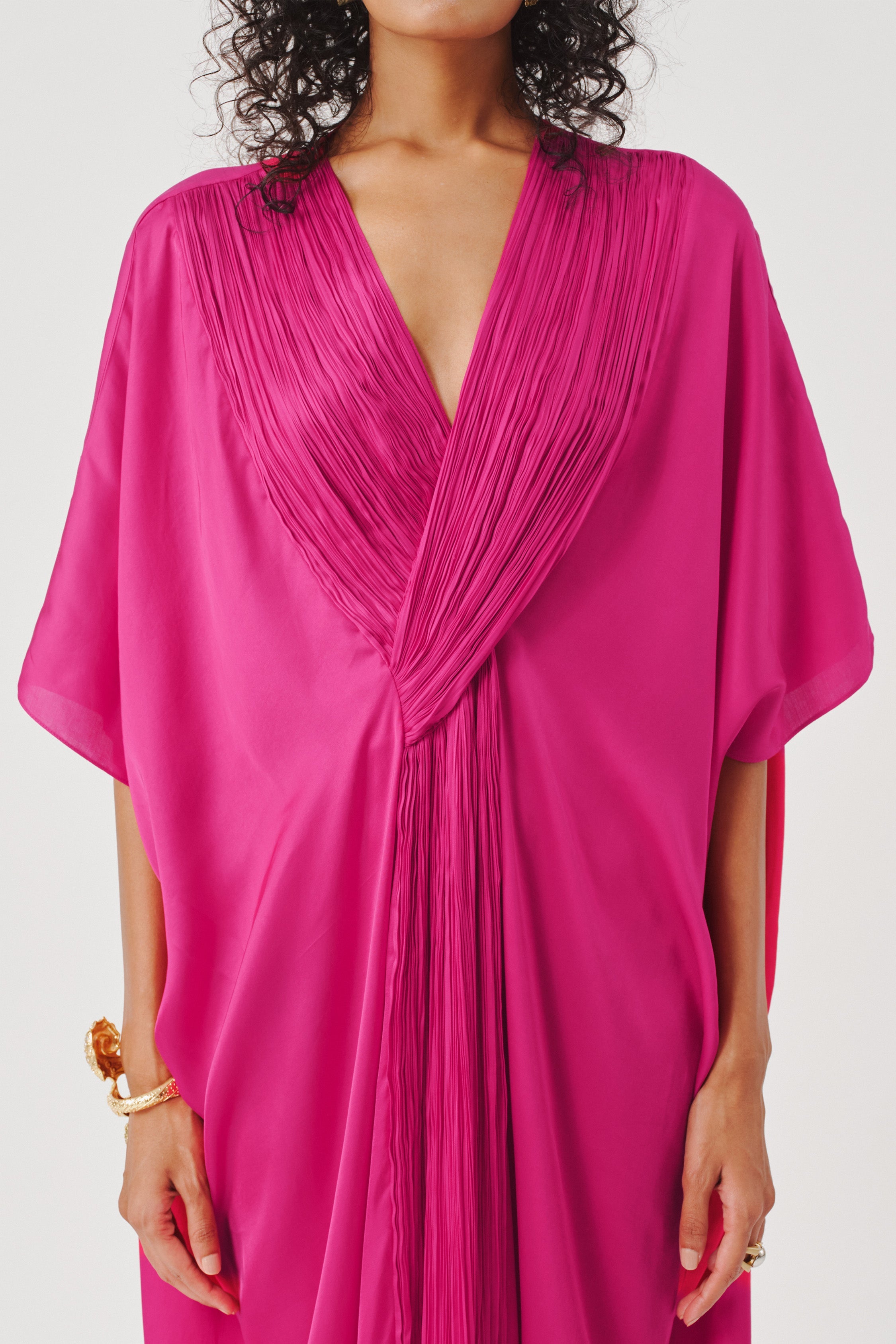 Regal Kaftan in Hot Pink