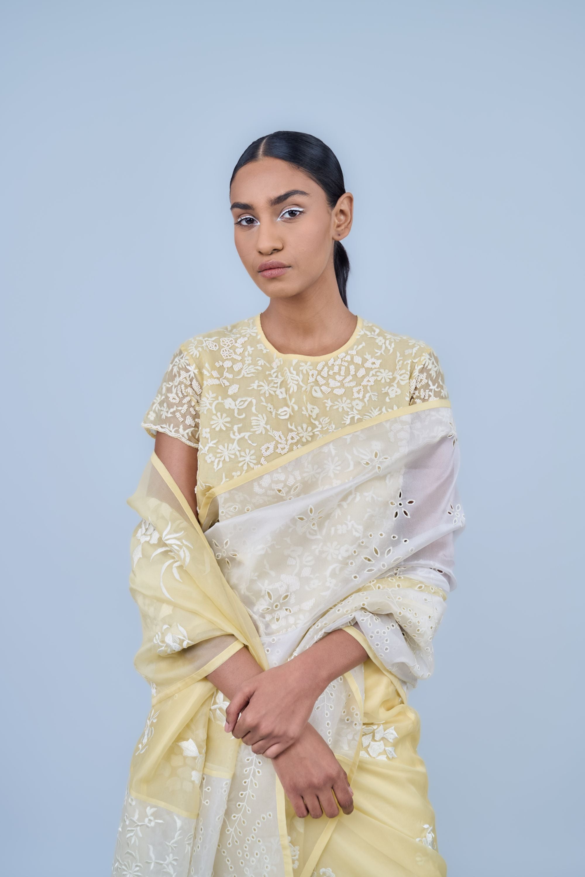 Sun Ec Silk Organza Sari