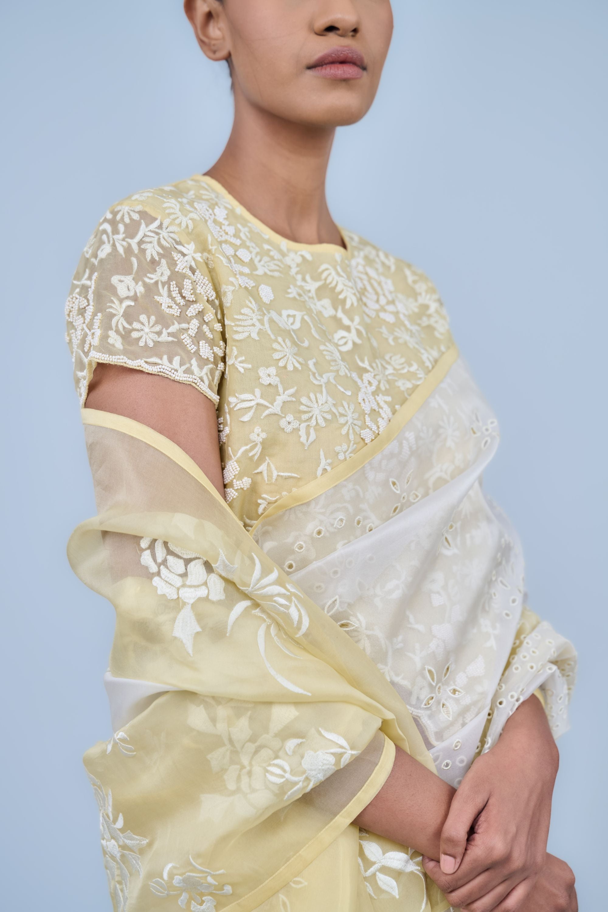 Ice Ec Ec Silk Organza Blouse