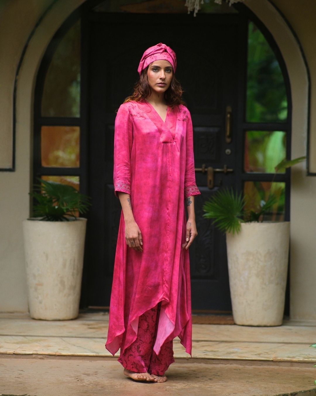 TEXTURED PRINT KURTA