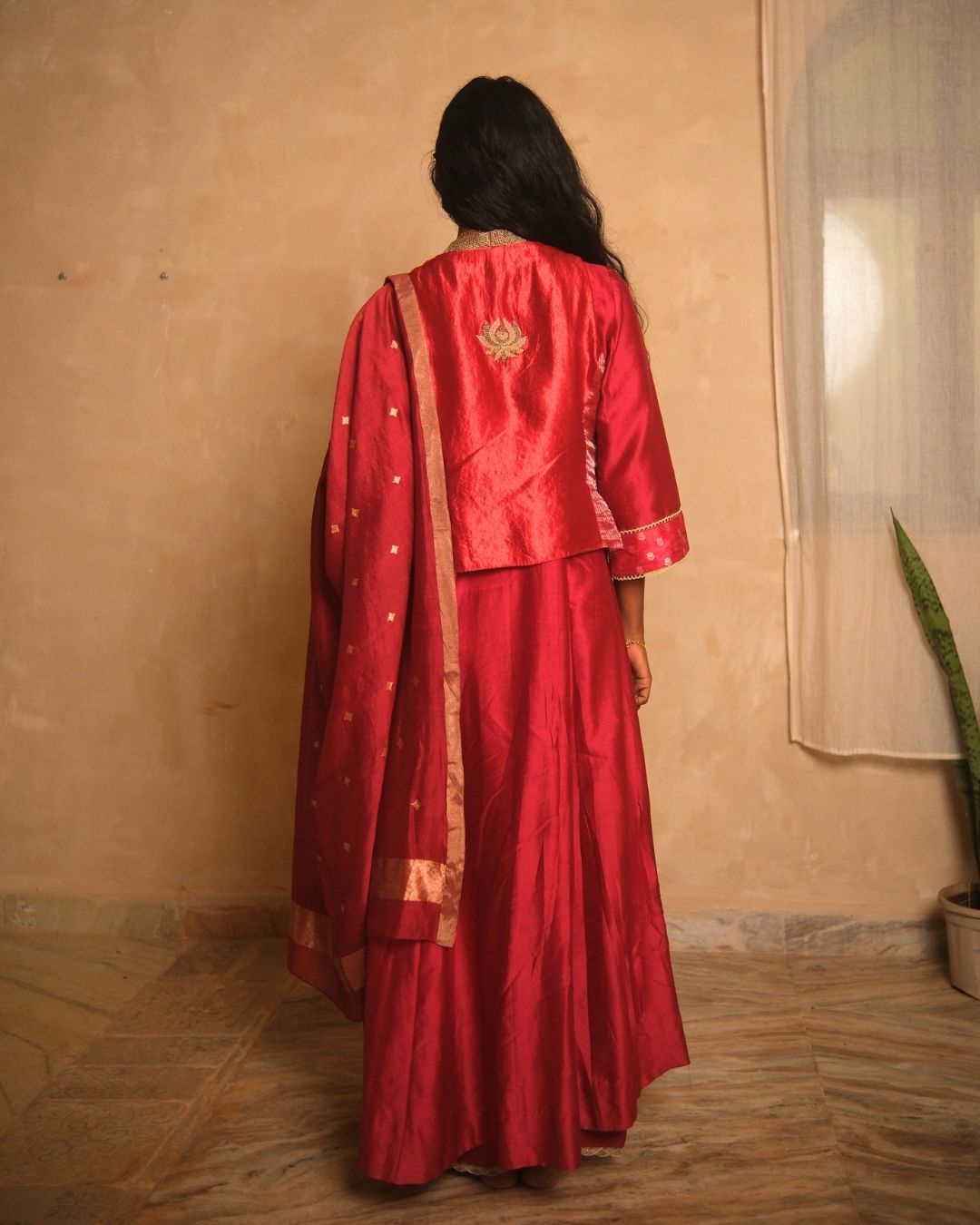 KOTI STYLE HAND EMBROIDERED KURTA