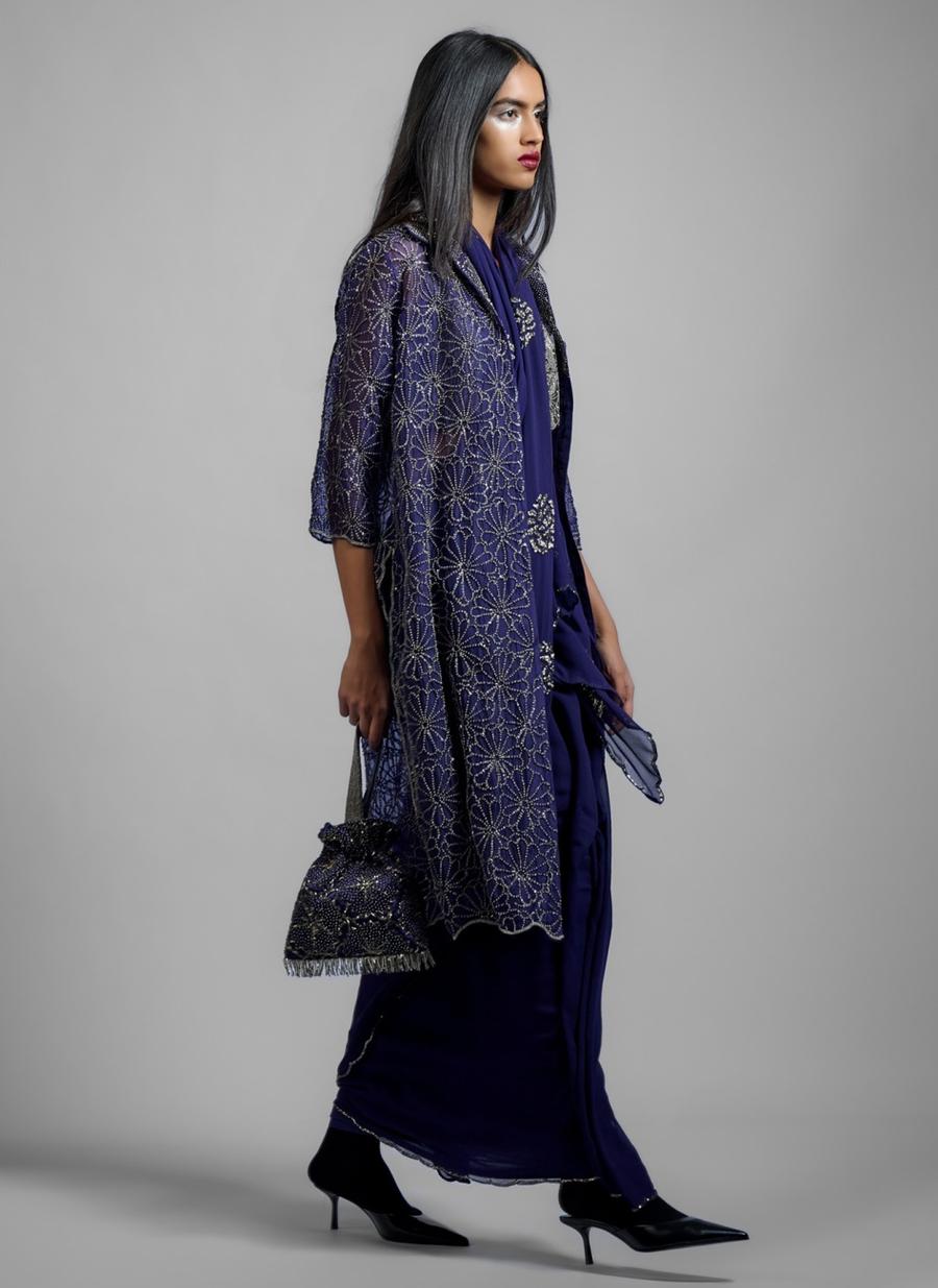 Silver Handloom Cotton Blouse