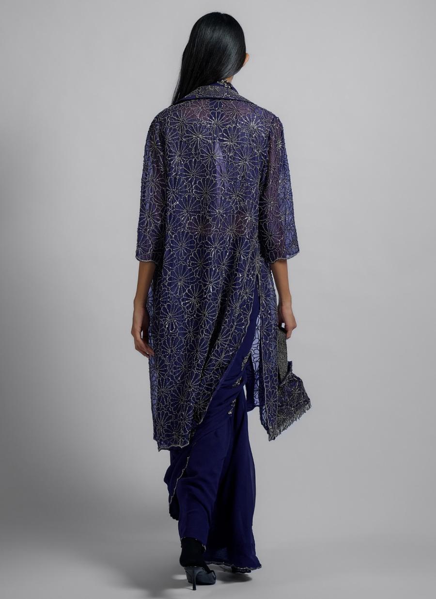 Silver Handloom Cotton Blouse