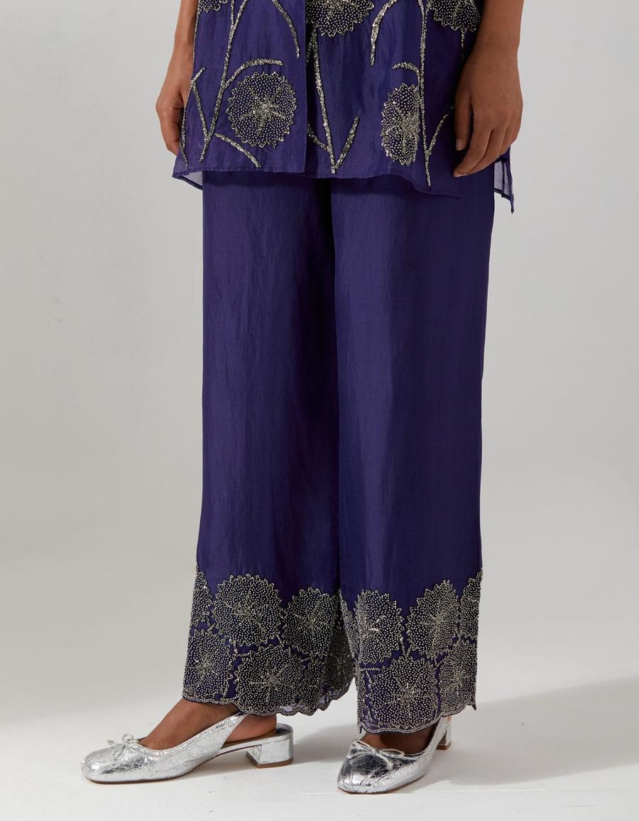 Purple SLV Organza Pant