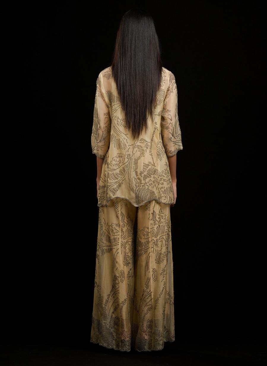 Topaz SLV Silk Organza Palazzo