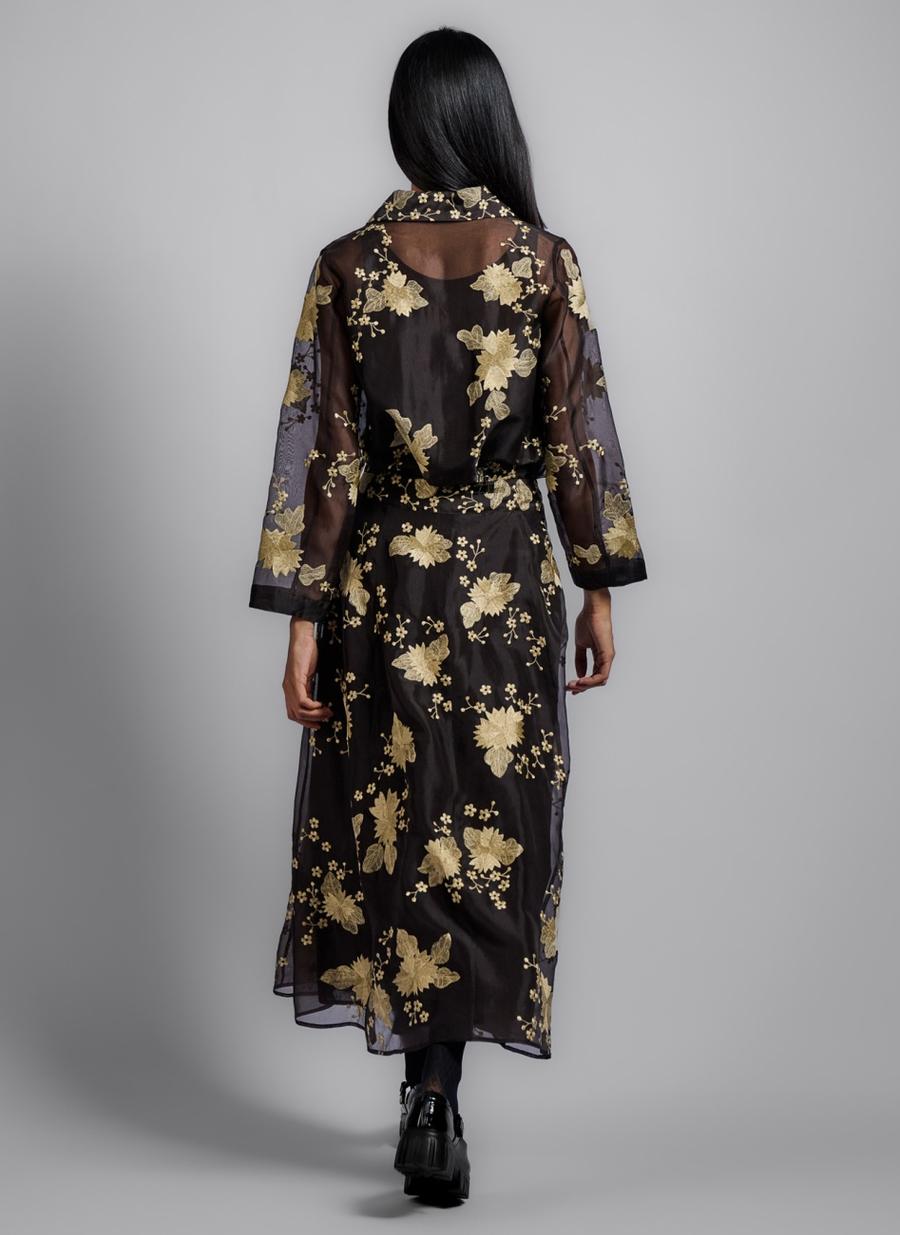 Brown DN Silk Organza Jacket