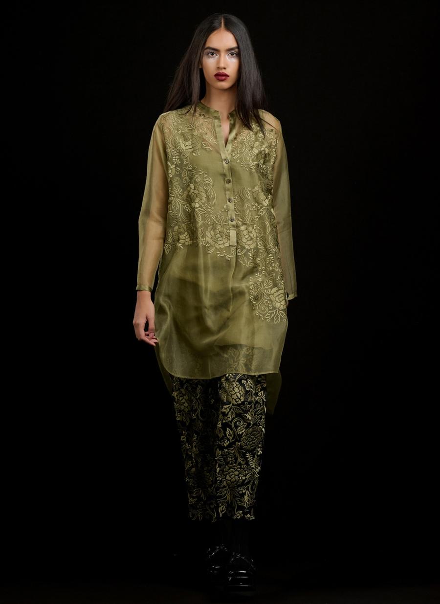 Jade Jade Silk Organza Shirt