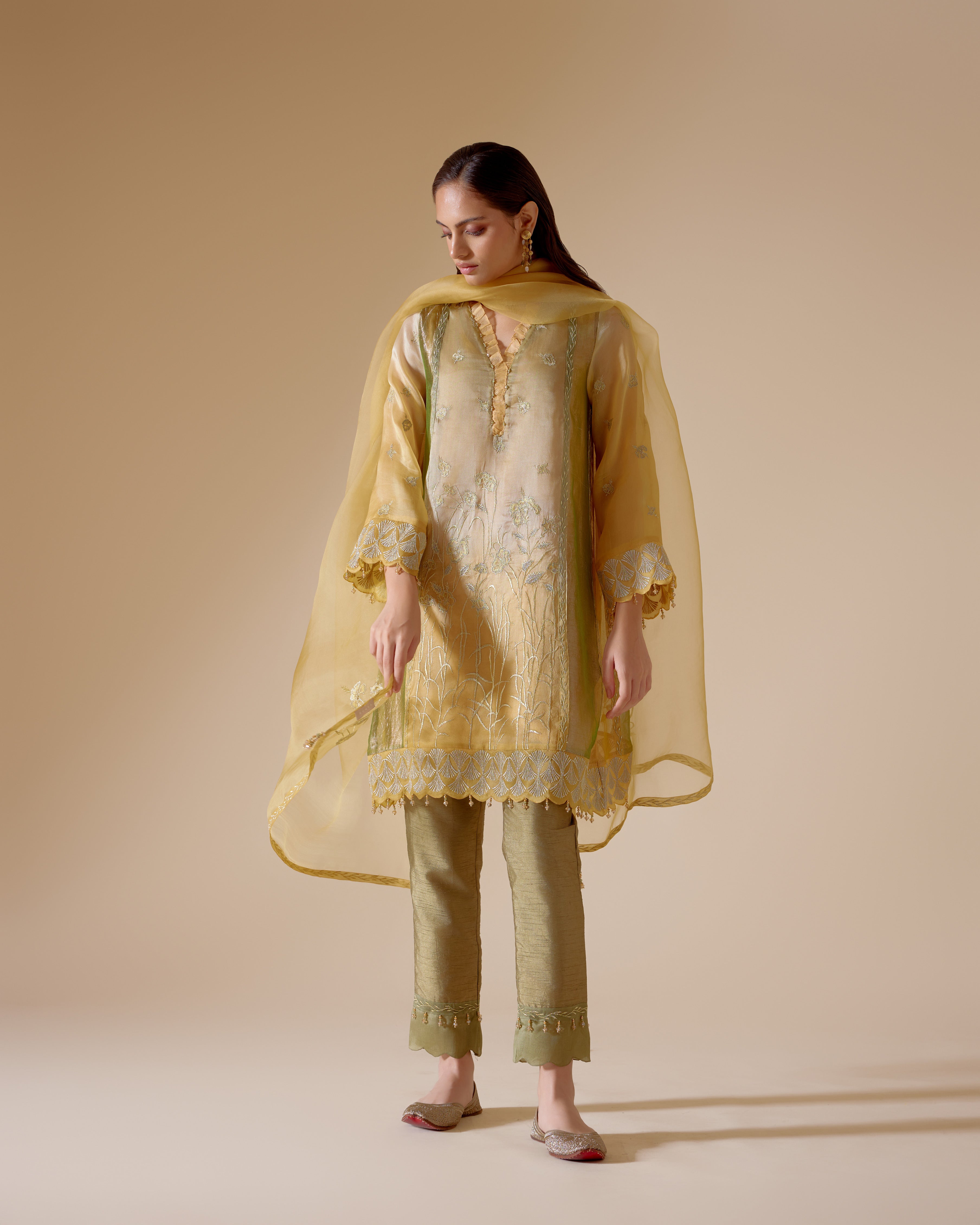 Farida- Yellow/ Green