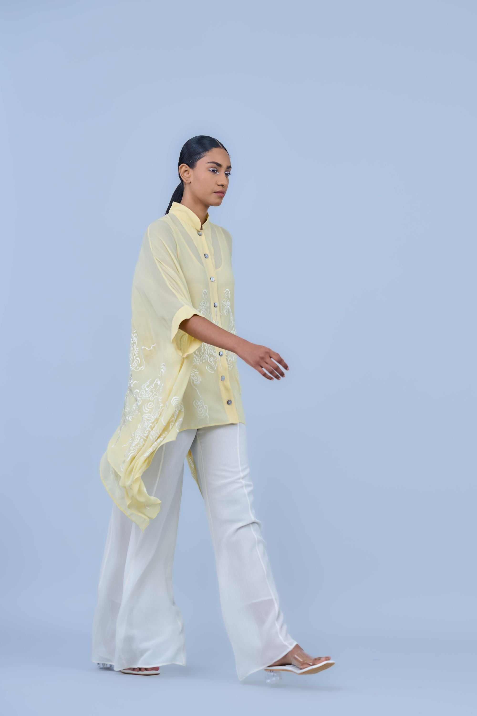 Sun Ec Silk Georgette Shirt