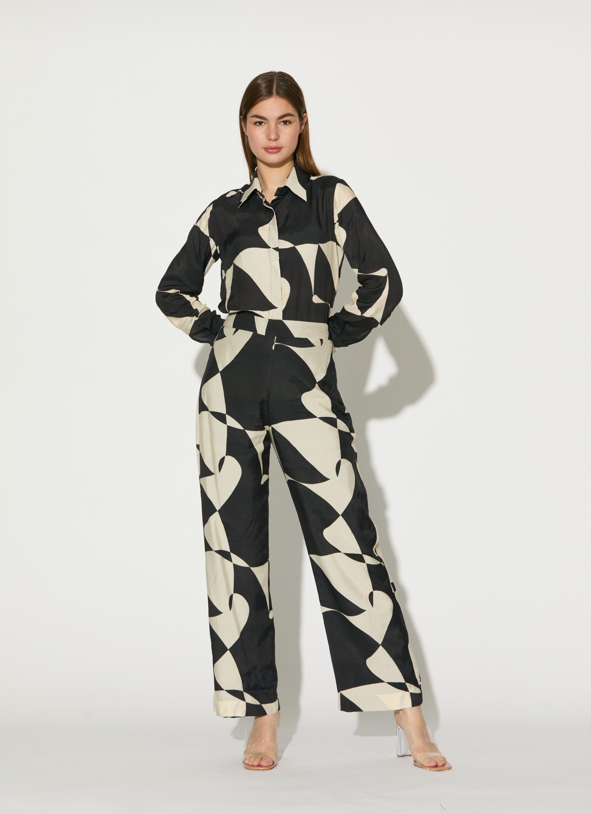 Black And White Abstract Shirt