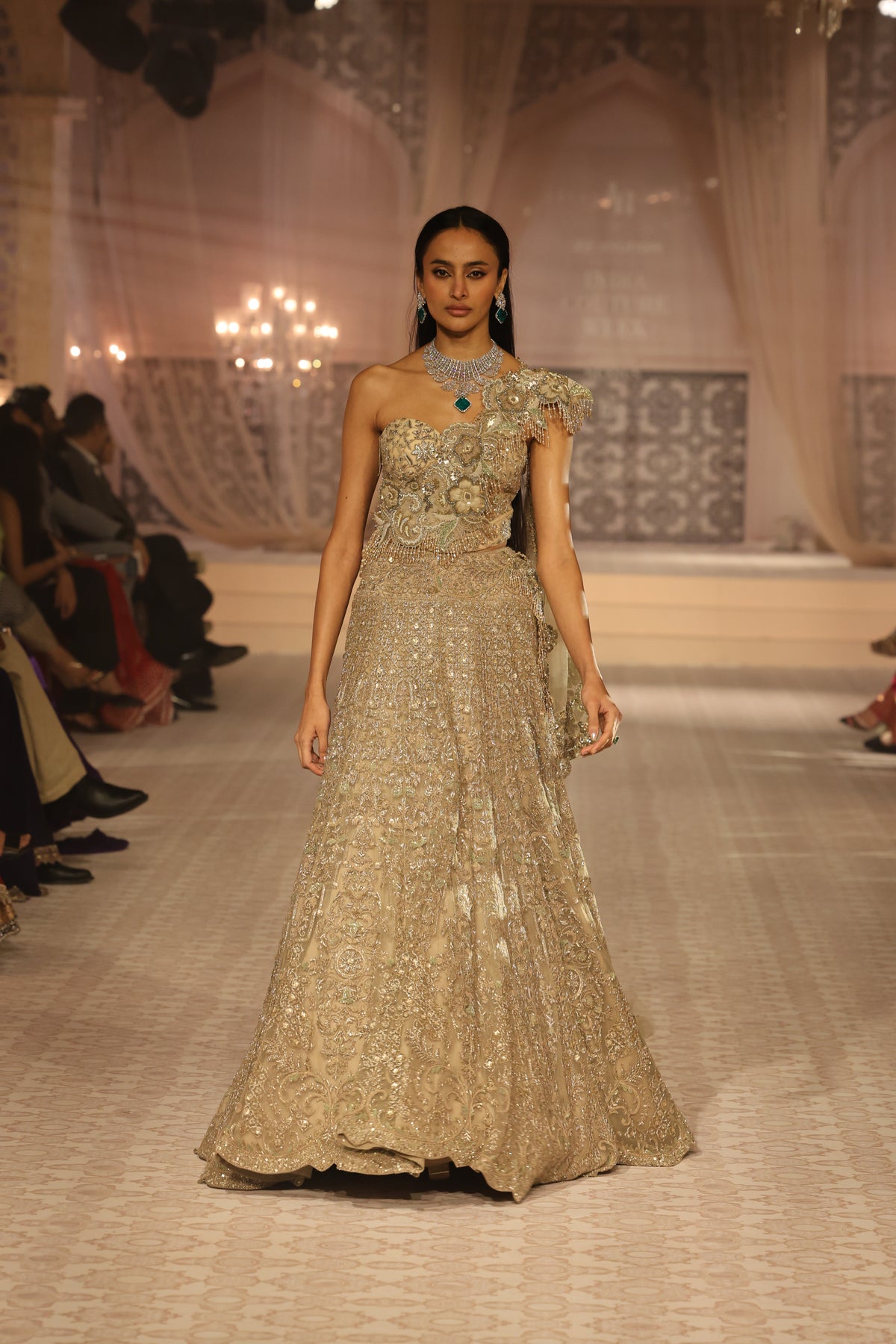 Selenea Lehenga with Celia Drape