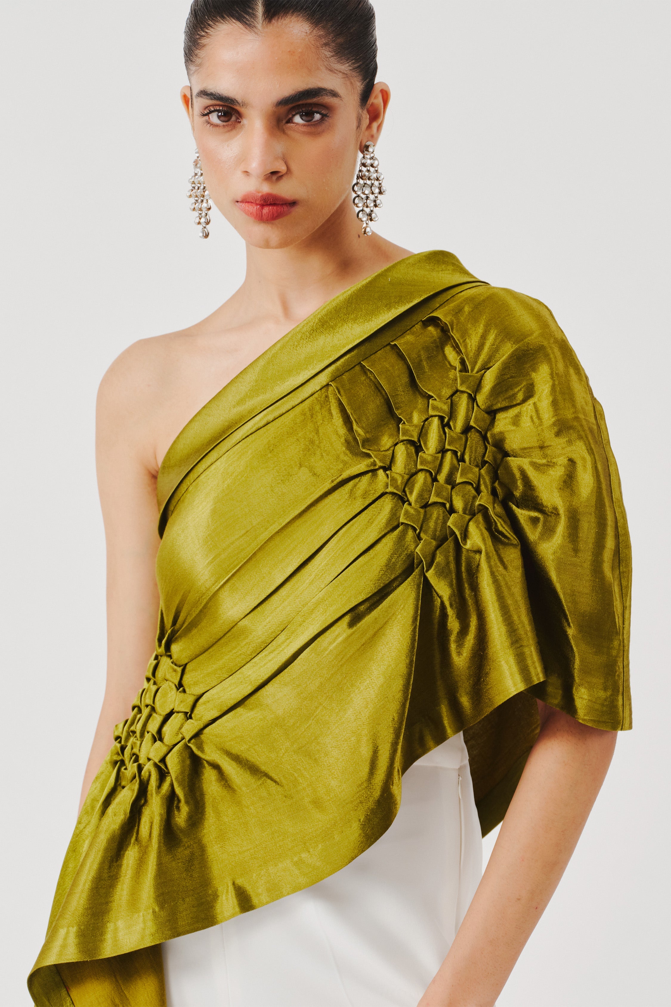 Pisa Top in Olive Green