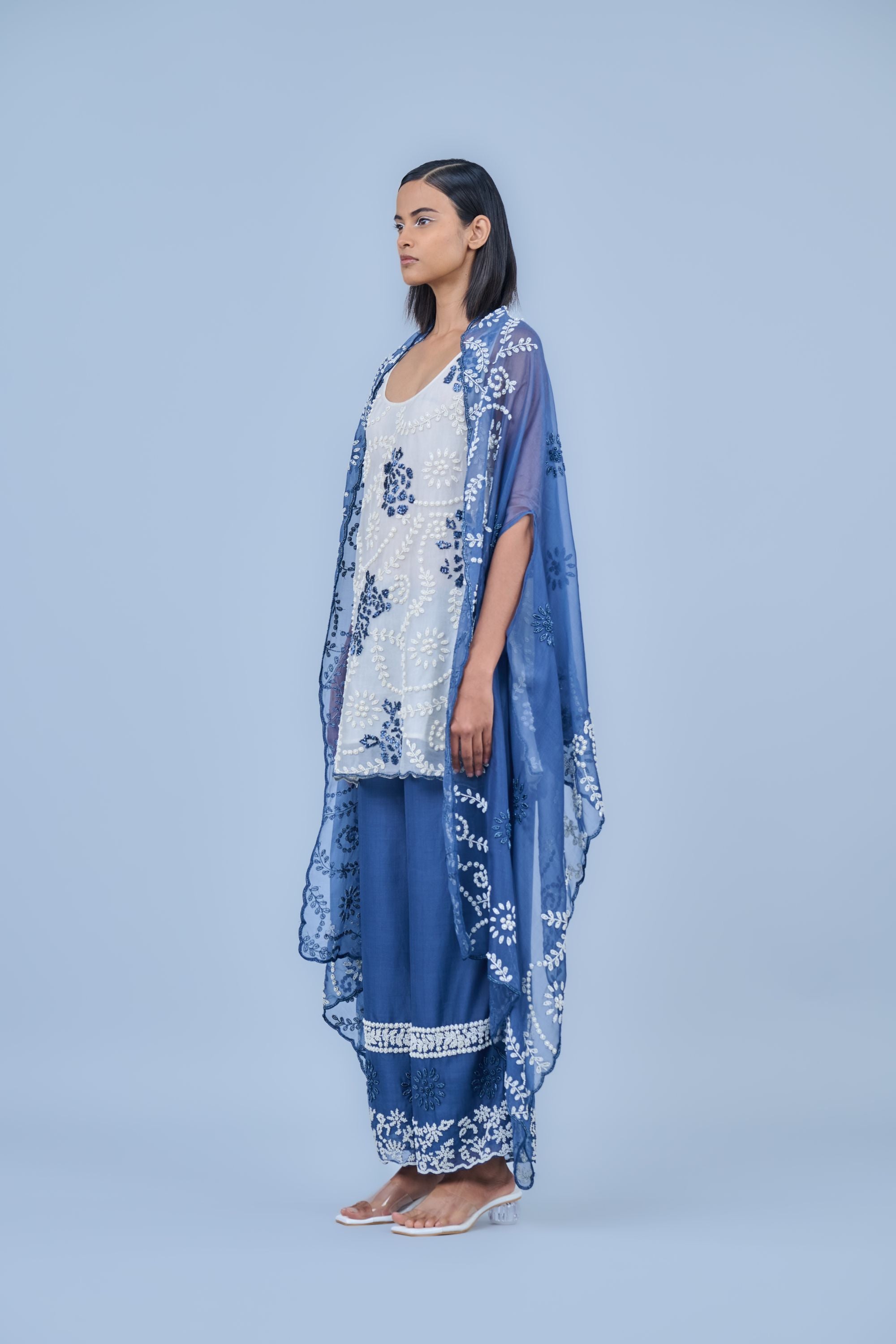 Space Spc Ec Silk Organza Cape