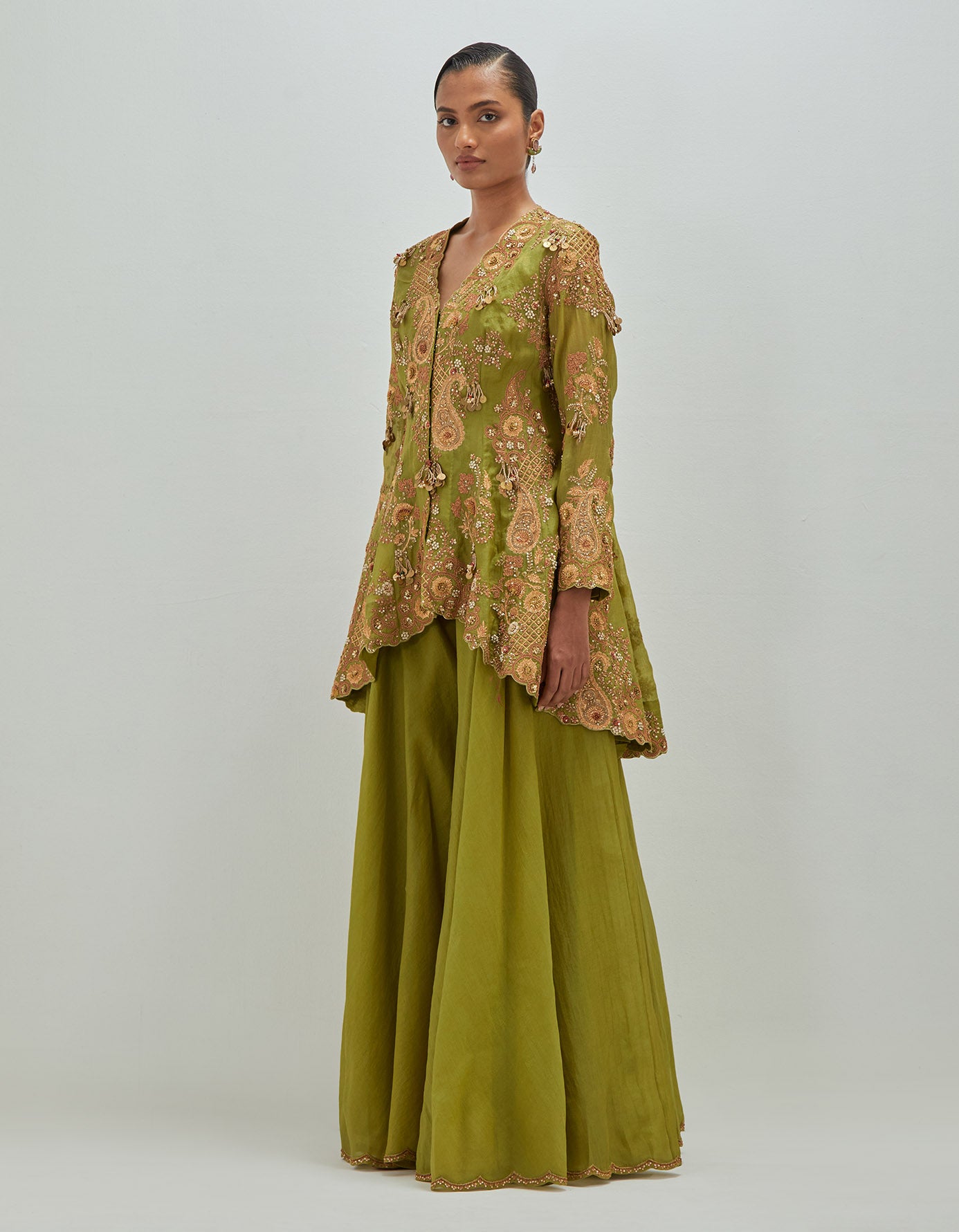 Peplum Sharara Set