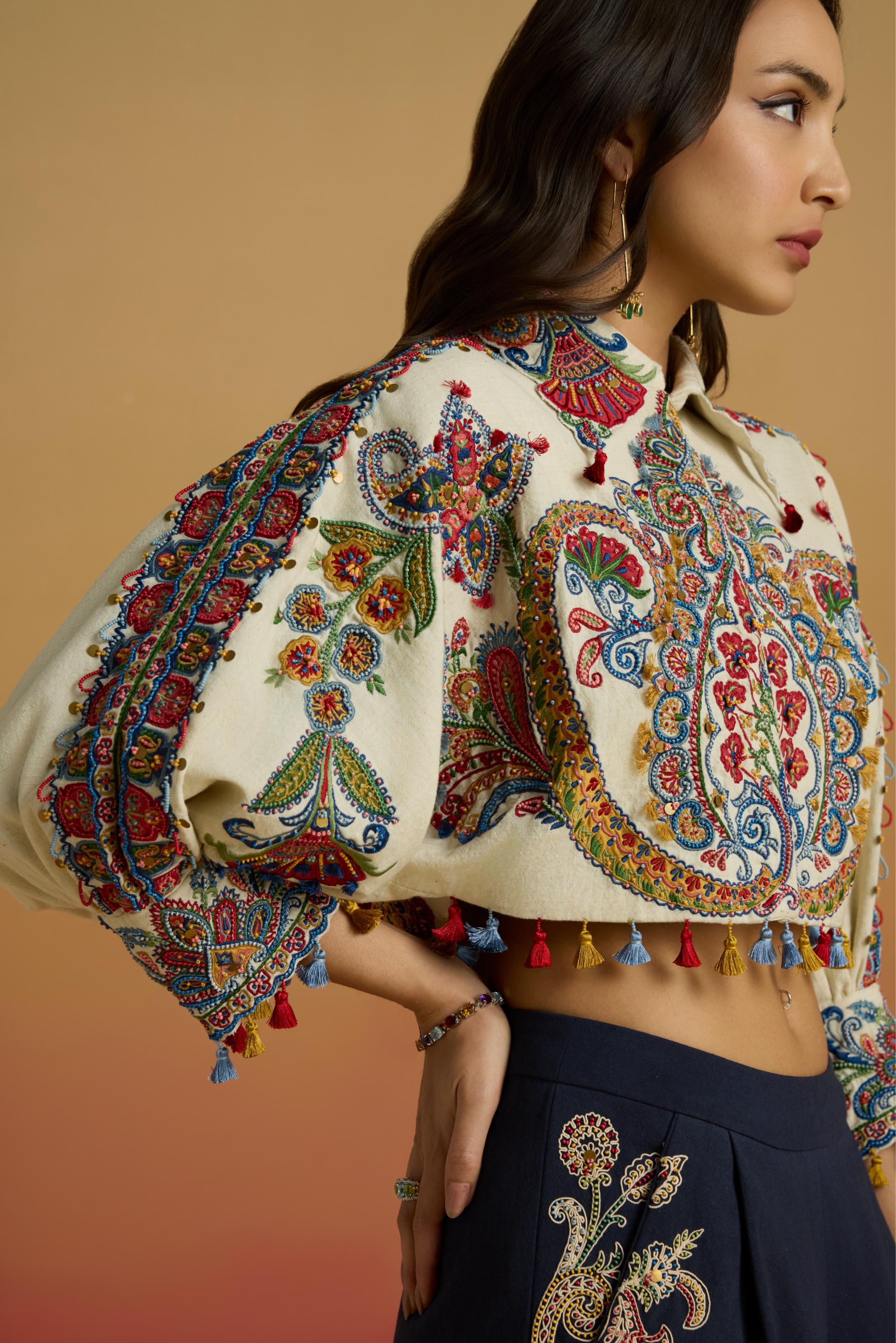 IVORY KIMONO BOLERO JACKET