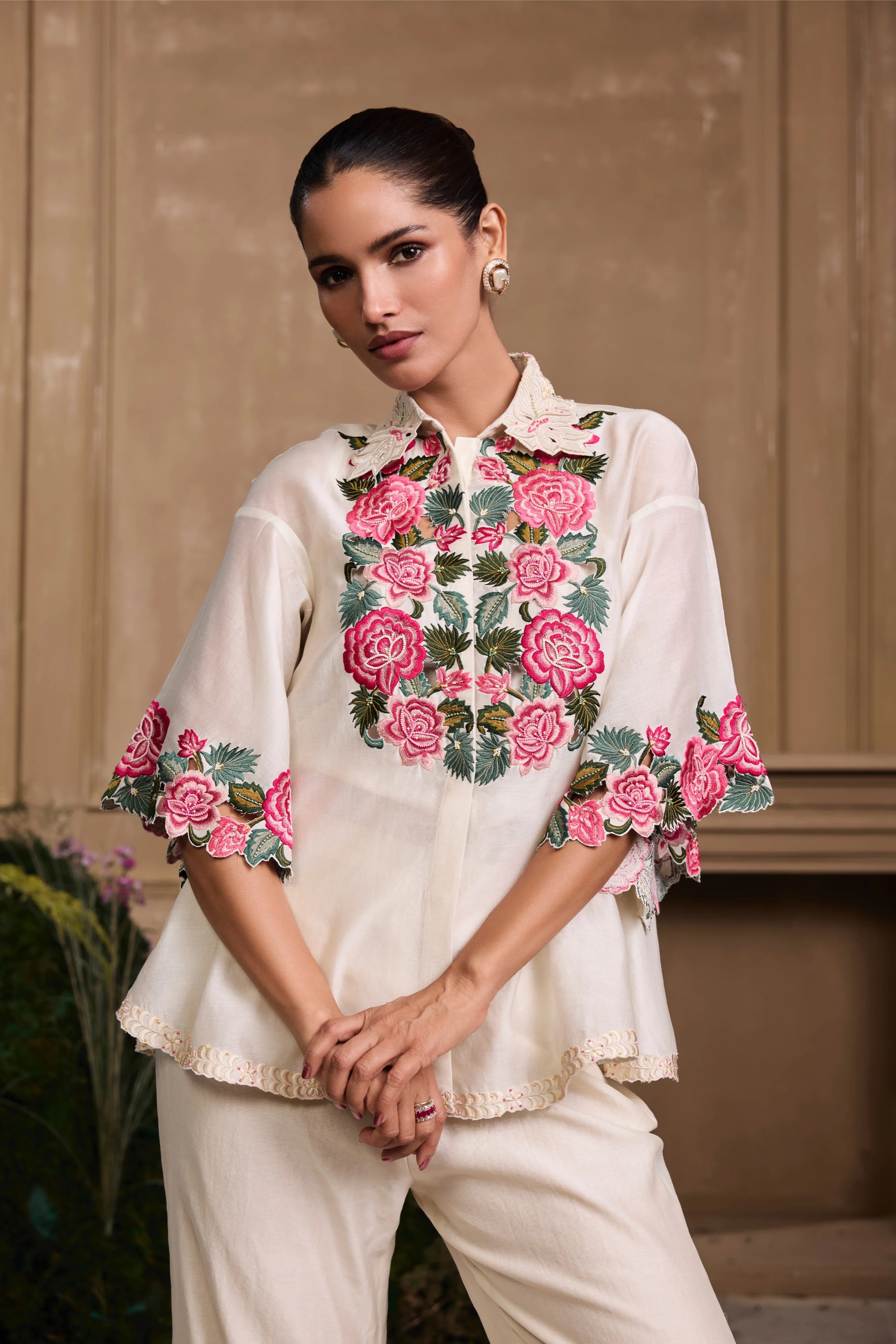 IVORY ROSE SHIRT & PANTS