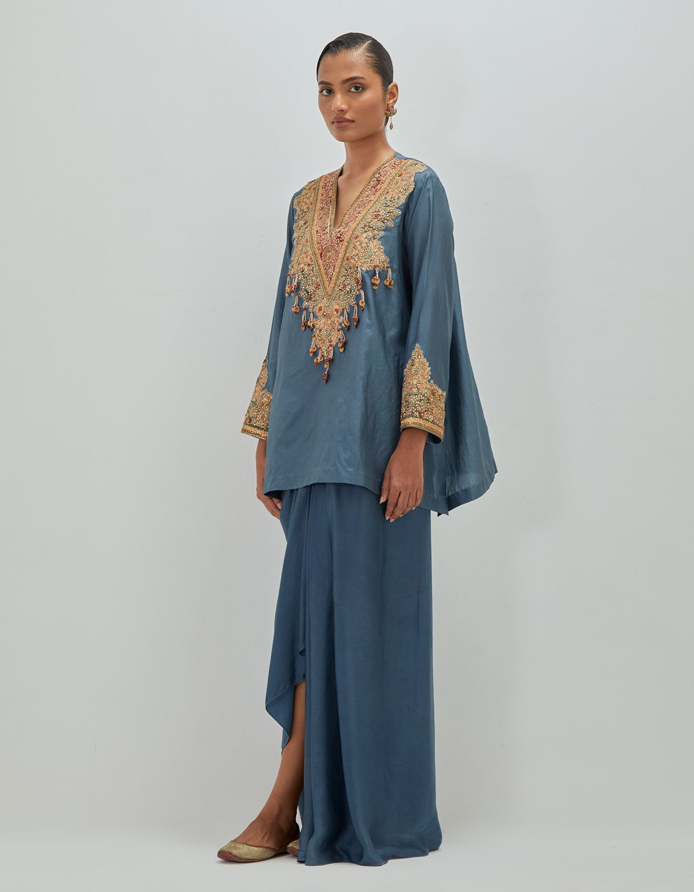 festive pret dhoti set