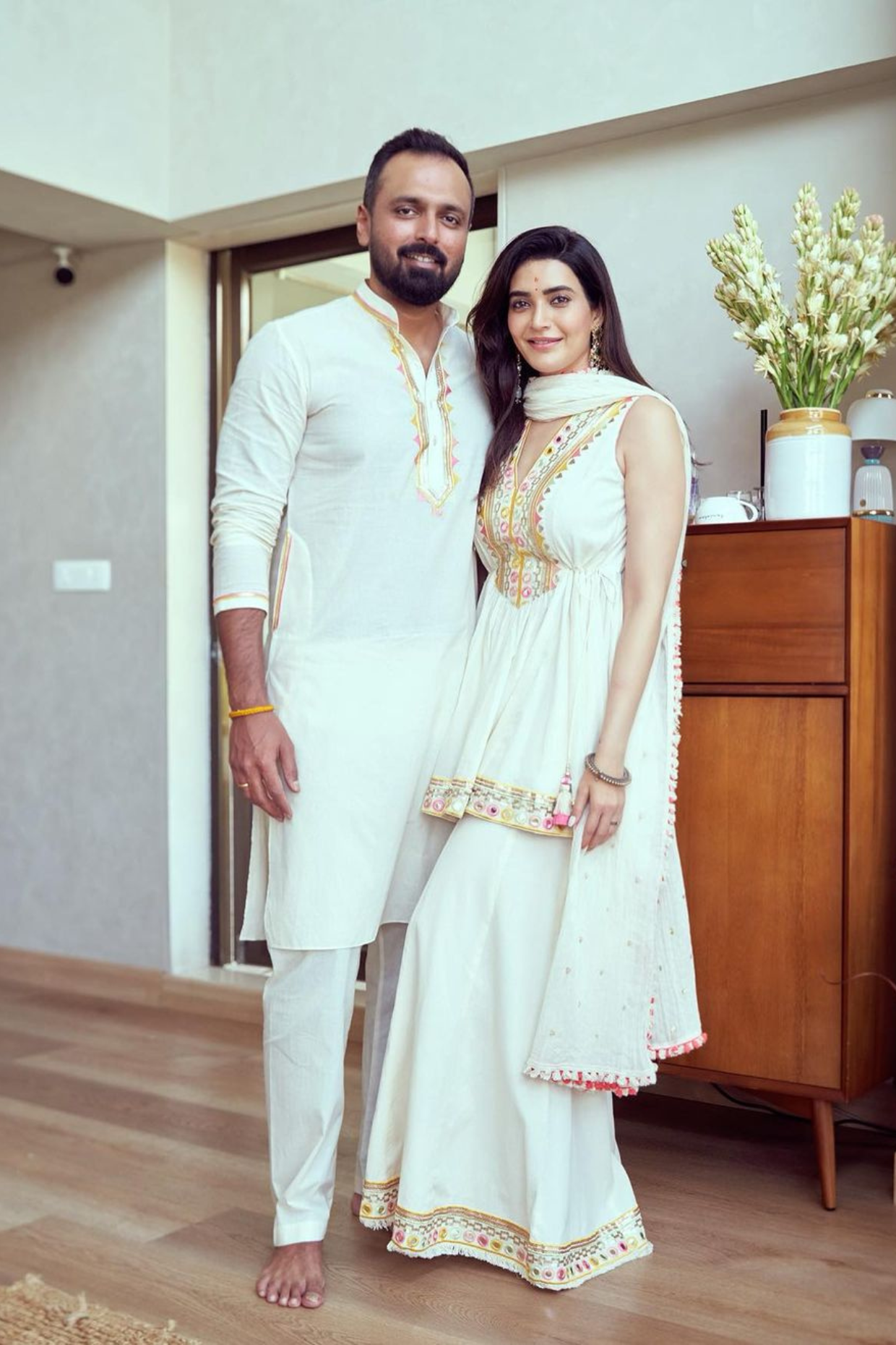 Hana Sharara Set with Dupatta- Karishma Tanna