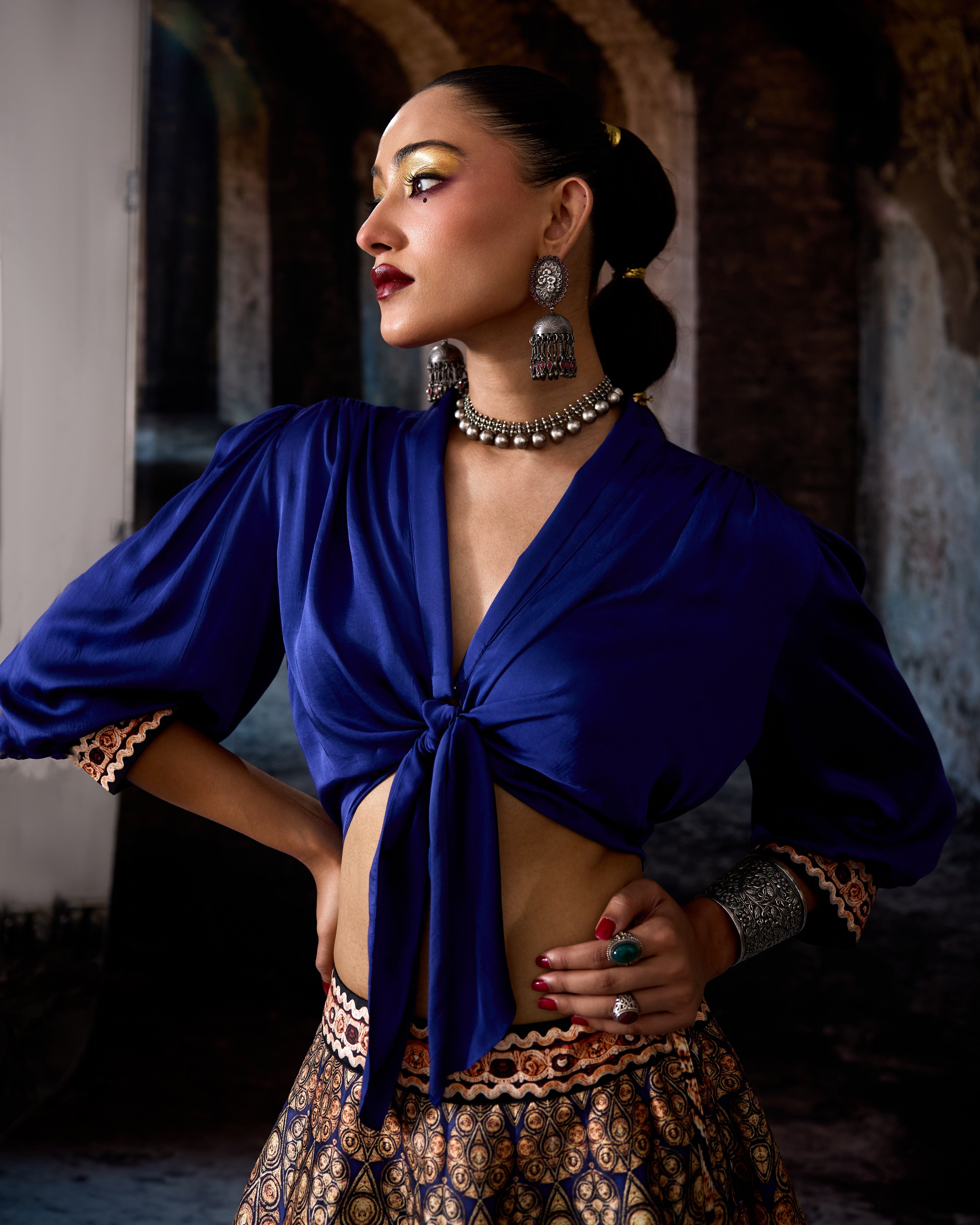 Bethari : Rubali/Leela - Navy Blue