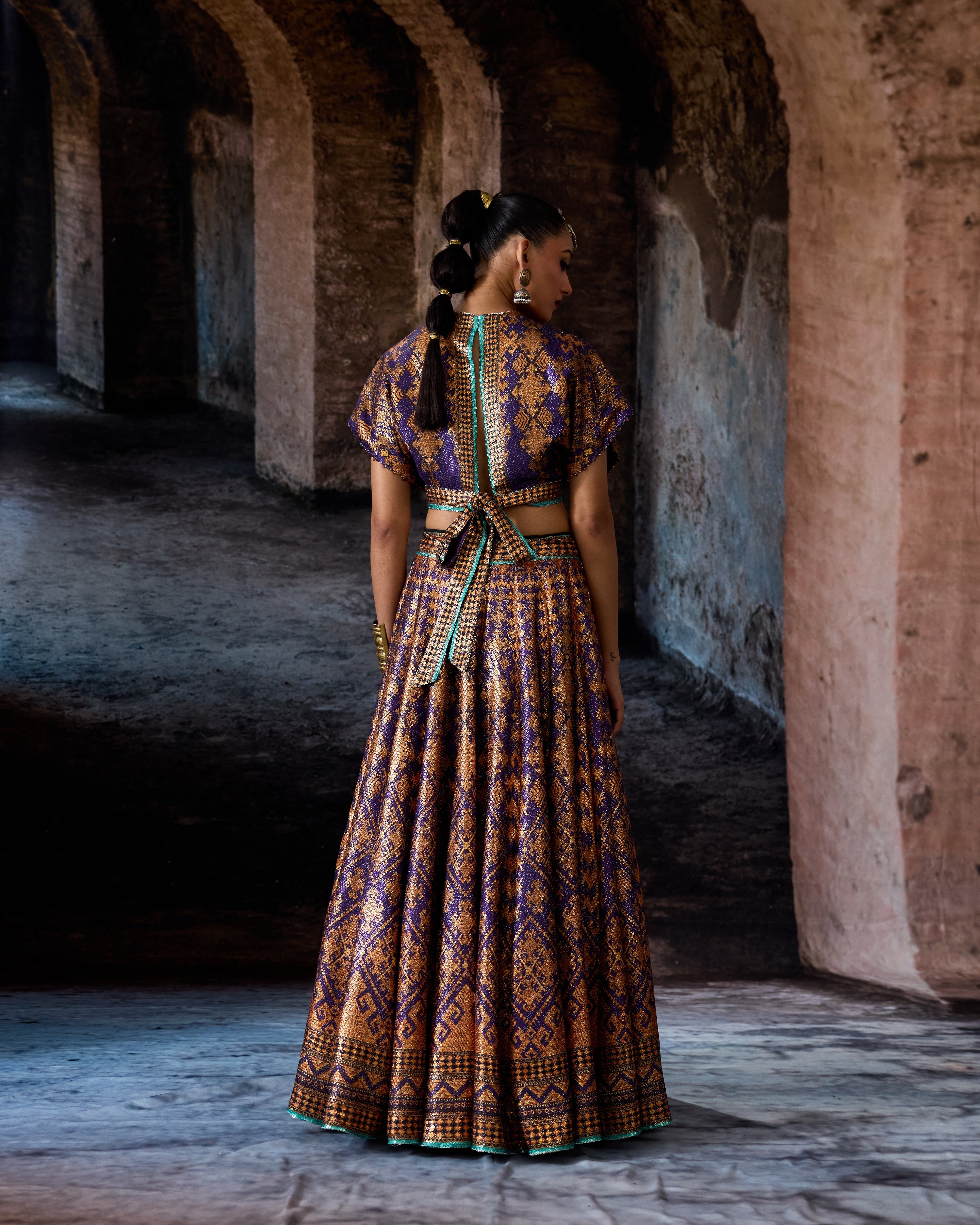 Bethari : Neerja/Leela - Purple/Copper