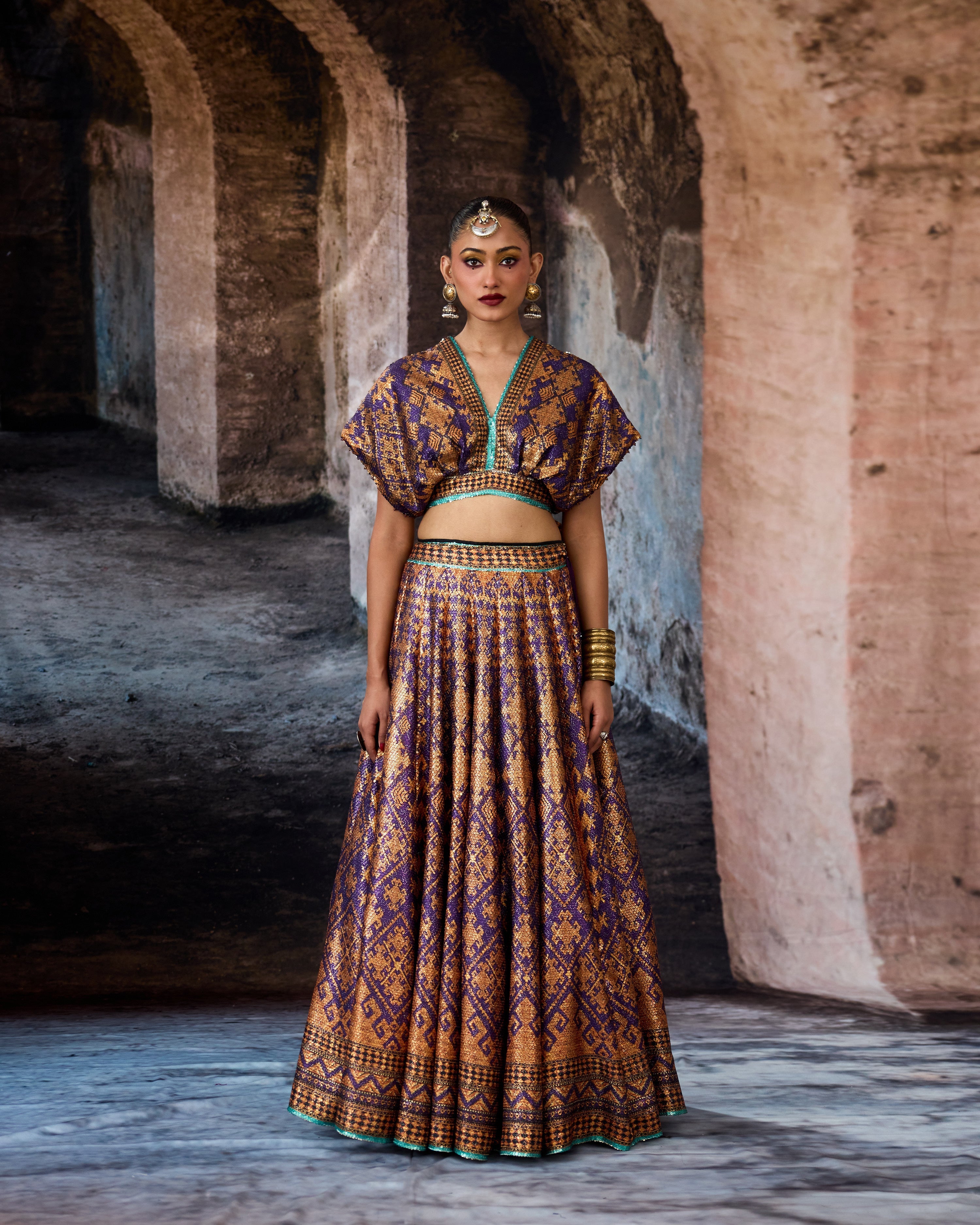 Bethari : Neerja/Leela - Purple/Copper