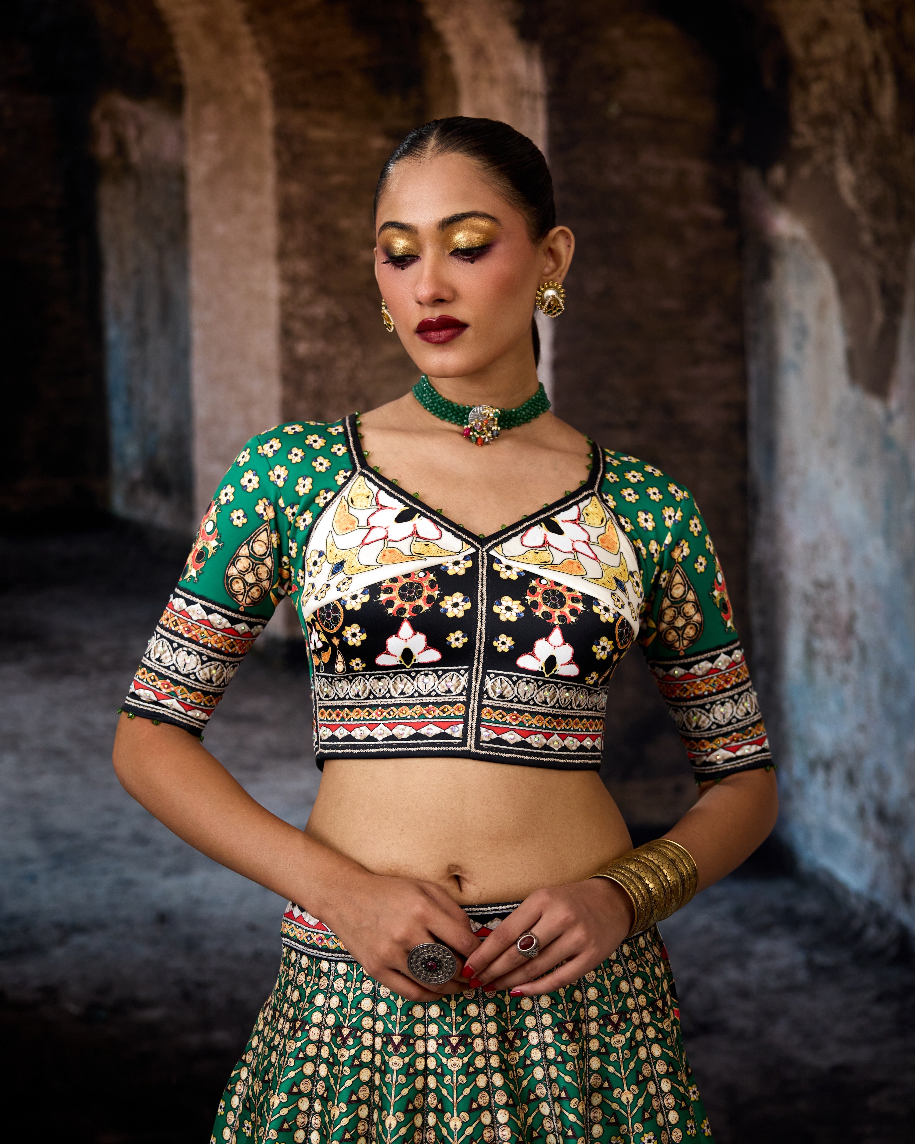 Bethari : Leela - Parrot Green