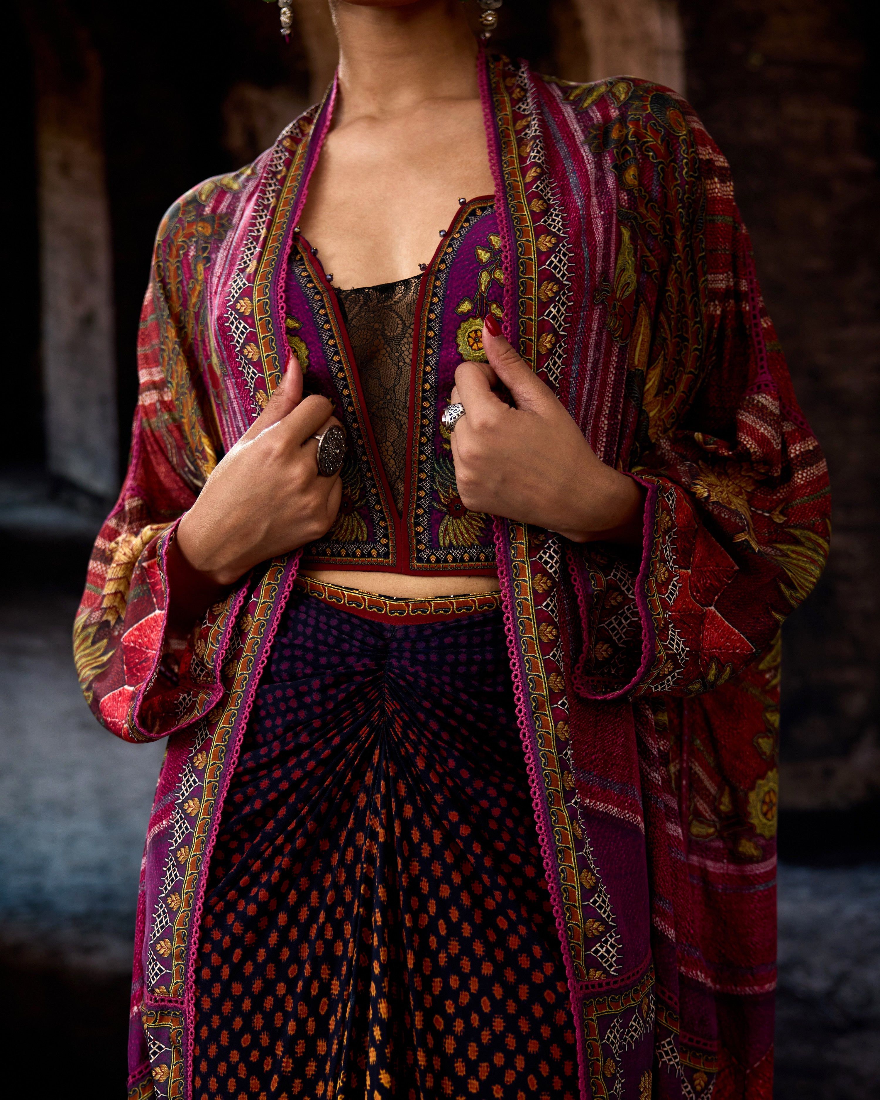 Bethari : Jannat/Corset/Draupati - Plum/Gold