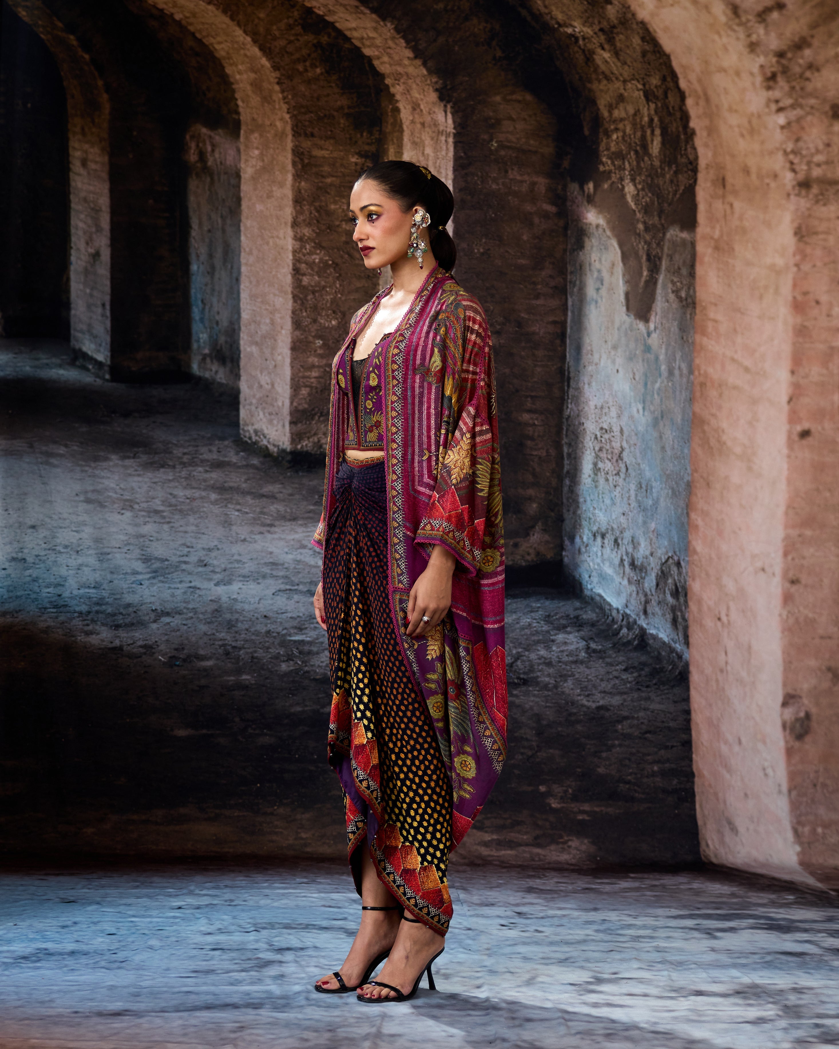 Bethari : Jannat/Corset/Draupati - Plum/Gold