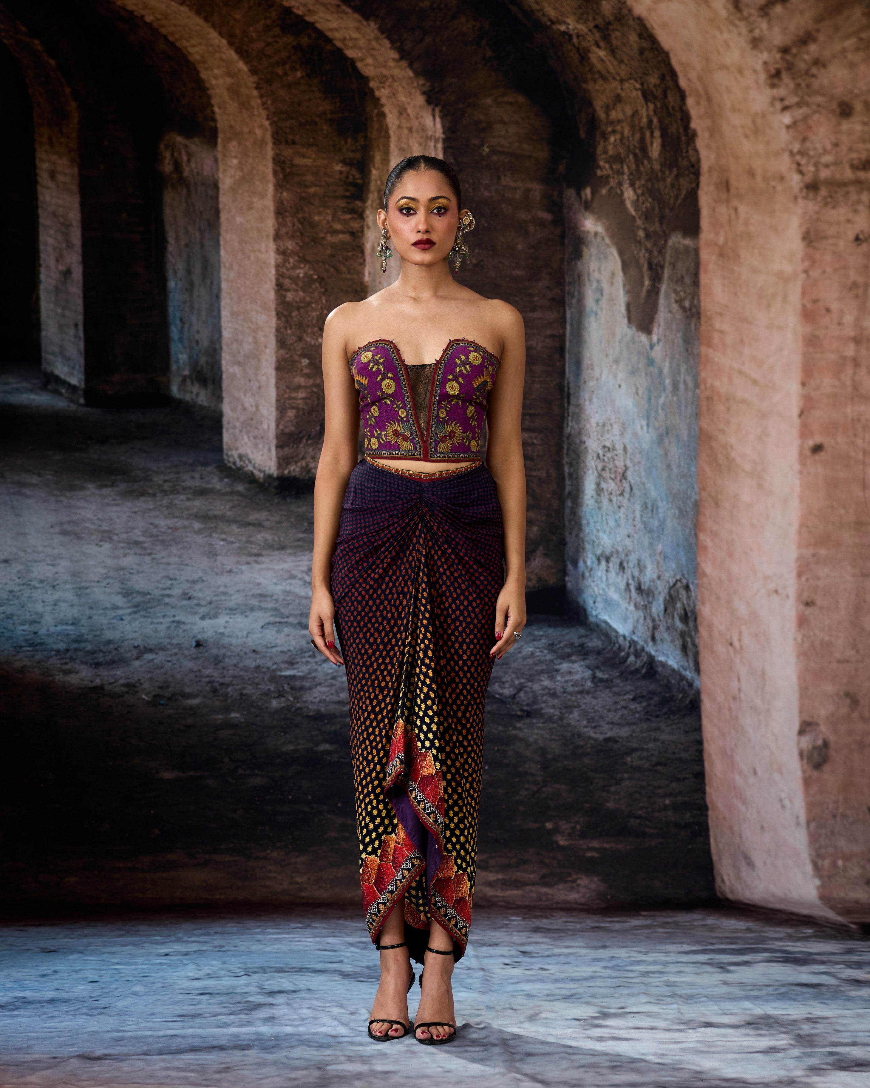 Bethari : Jannat/Corset/Draupati - Plum/Gold