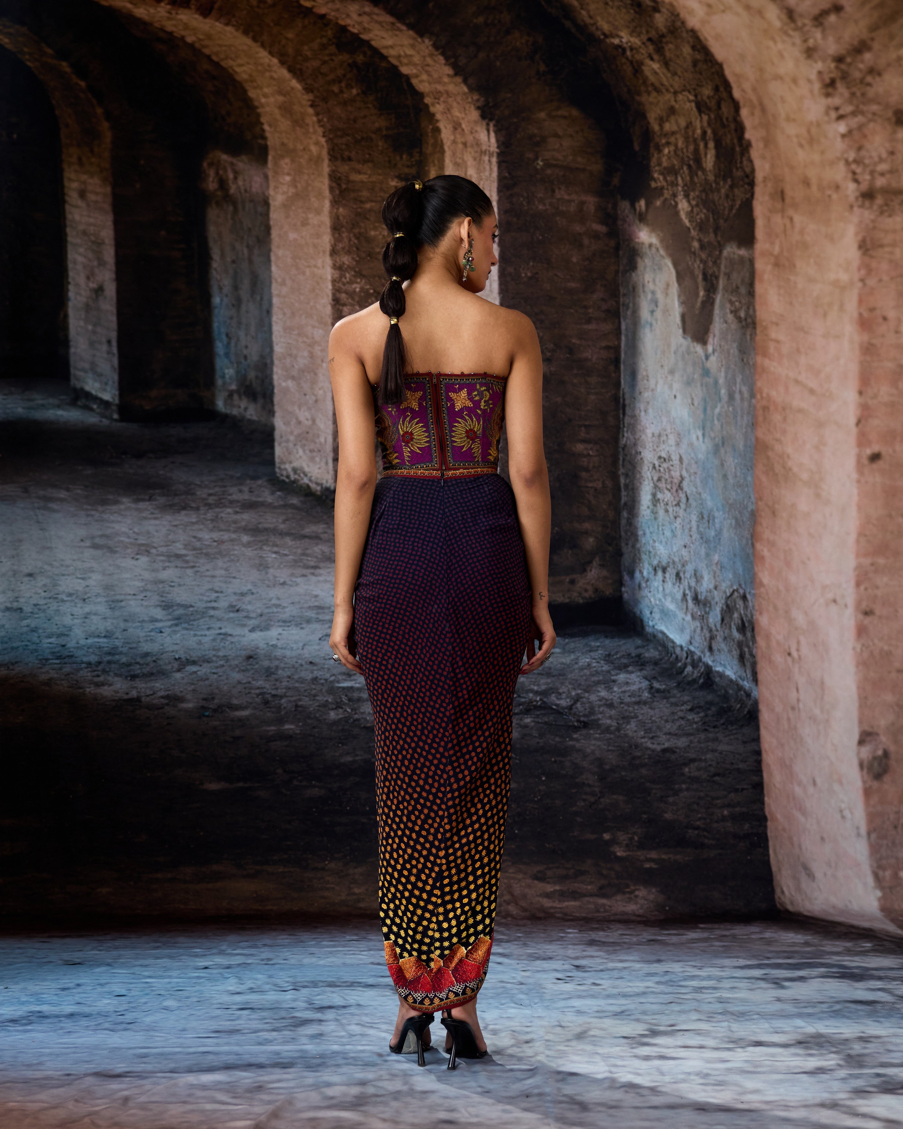 Bethari : Jannat/Corset/Draupati - Plum/Gold
